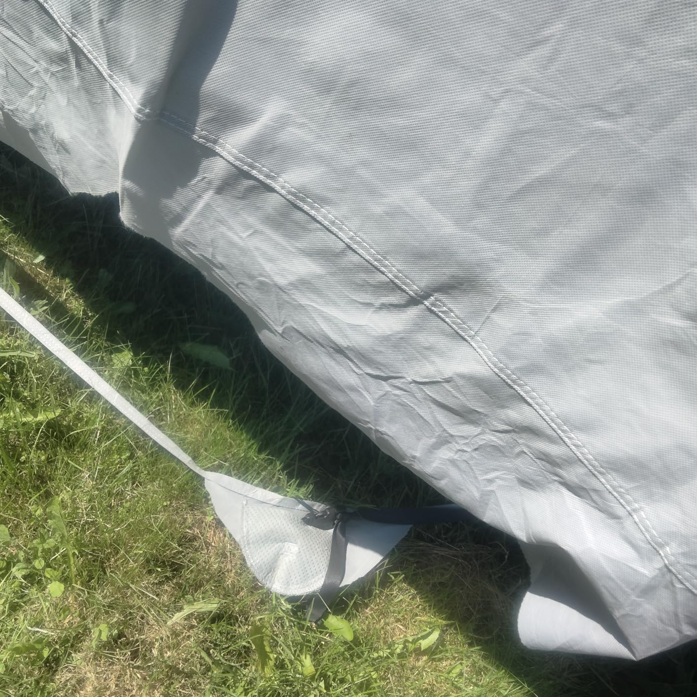 Umbrauto RV Cover 27-30ft: Lightweight Travel Trailer Cover, Waterproof Camper Cover for Toy Hauler, Winter Campsite, with Tongue Jack Cover, Extra Windproof Ropes, Gutter Covers customer photo 2