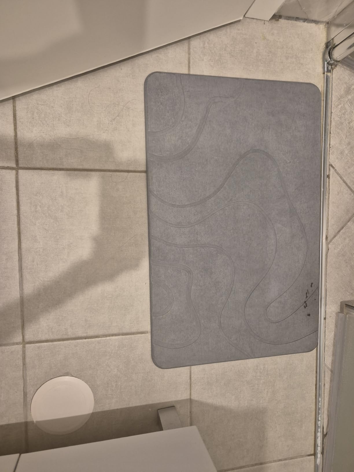 Stone Bath Mat Diatomaceous Earth Shower Mat, Quick Dry, Super Absorbent, Non-Slip Design customer photo 1