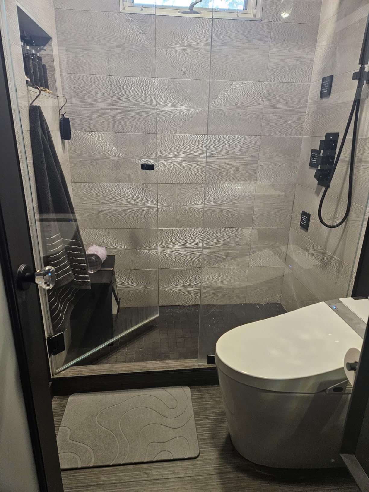 Stone Bath Mat Diatomaceous Earth Shower Mat, Quick Dry, Super Absorbent, Non-Slip Design customer photo 2