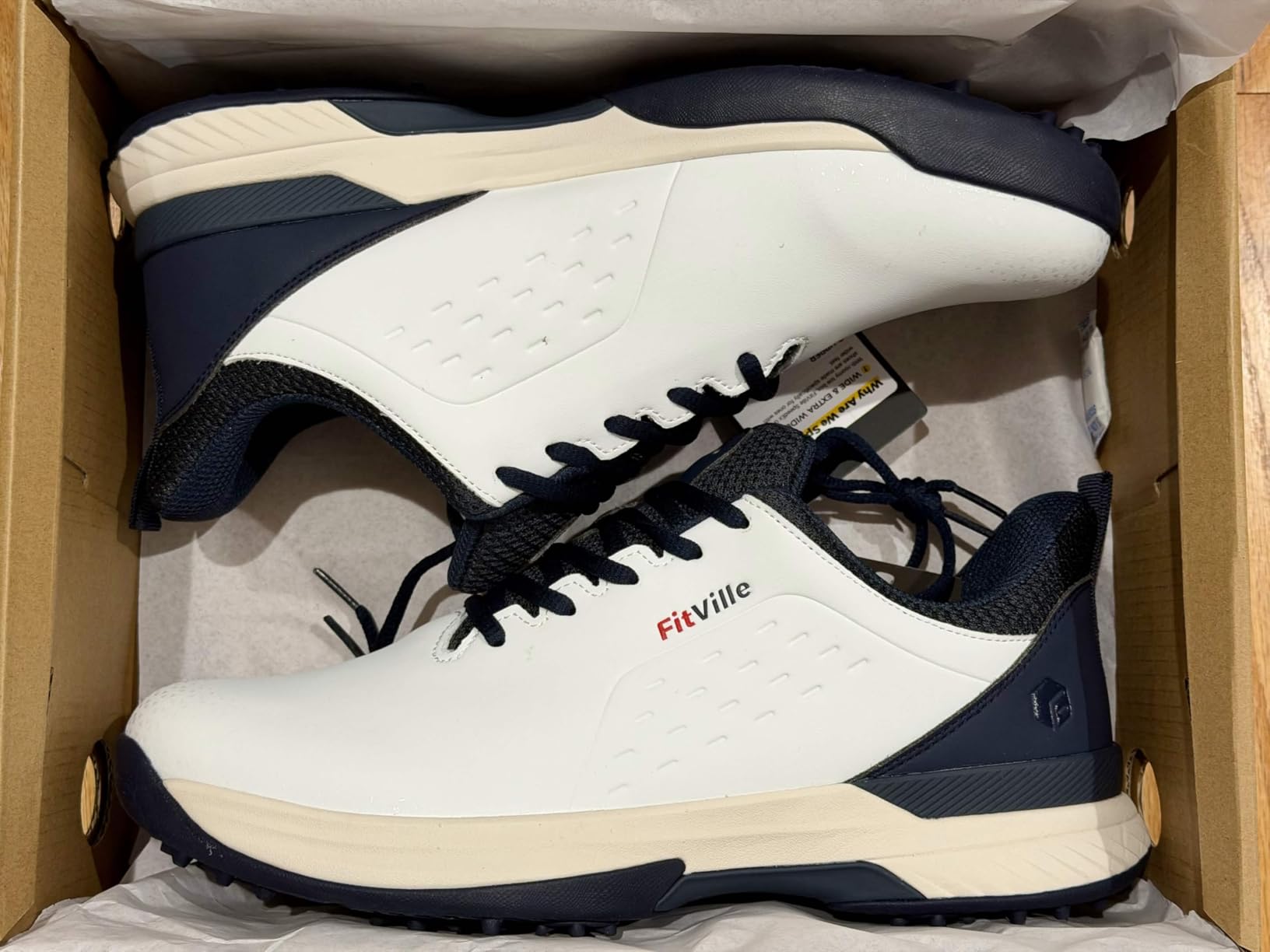 FitVille Extra Wide Men's Golf Shoes V5 customer photo 1