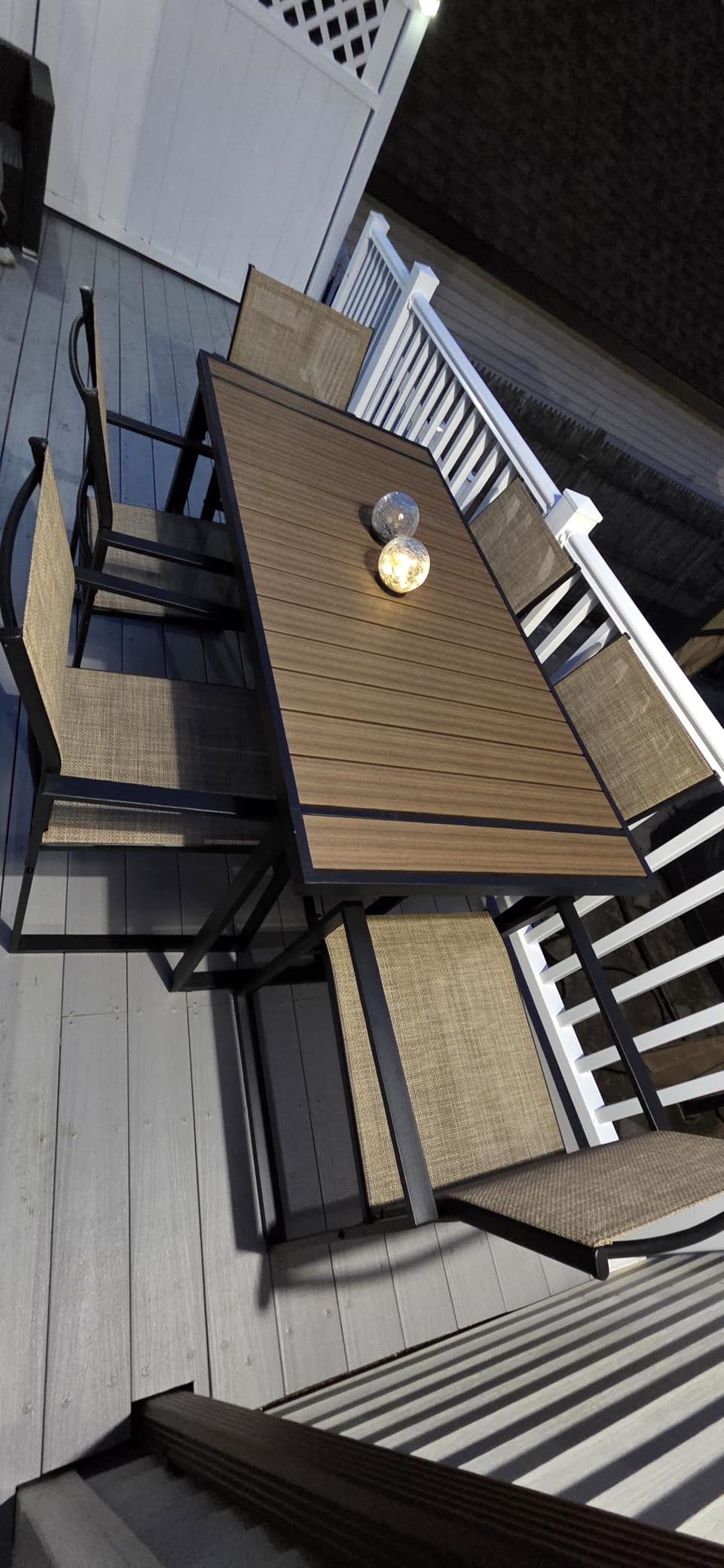 Jocoevol 7 Piece Patio Dining Set for 6, Outdoor Furniture Set Includes 67