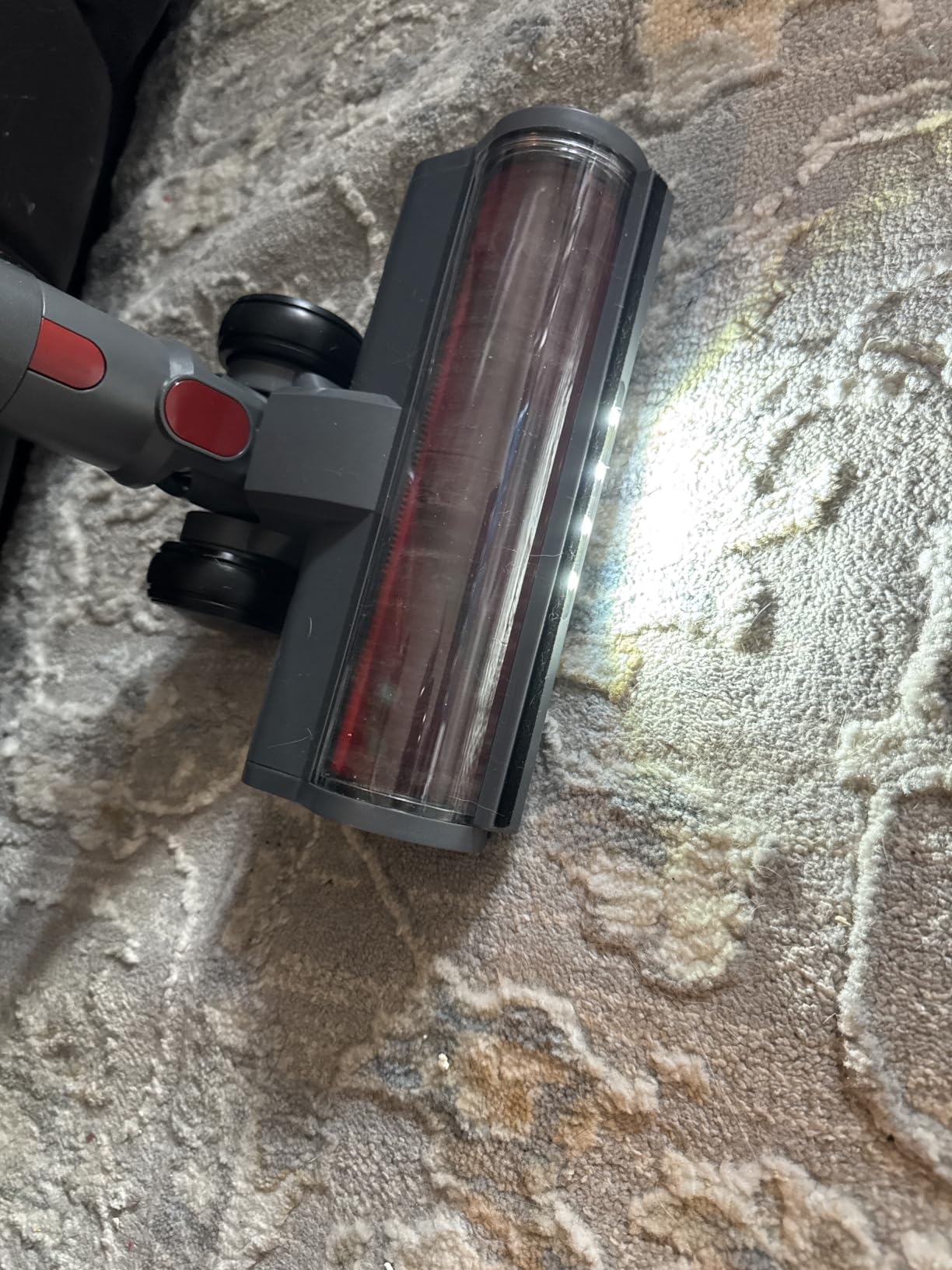 Cordless Vacuum Cleaner, 55KPA 650W 70Mins Stick Vacuum Cleaners for Home with Motorized Bed Brush, Flexible Hose, LED Touchscreen, Auto Mode, Self-Standing & Wall Mount, for Pet Hair Carpet Floor customer photo 2