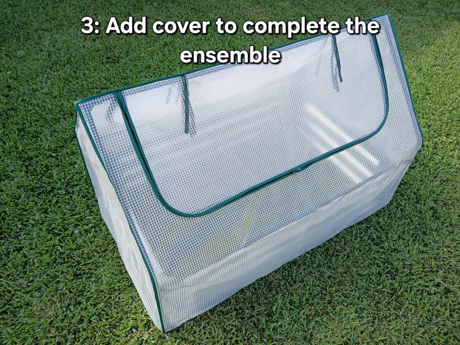 Miory Raised Garden Bed with PE Cover, 6x3x1 FT Galvanized Planter Box Outdoor with Greenhouse Cover, 2 Large Zippered Screen Windows for Vegetables, Flowers, Includes Labels & Gloves customer photo 1
