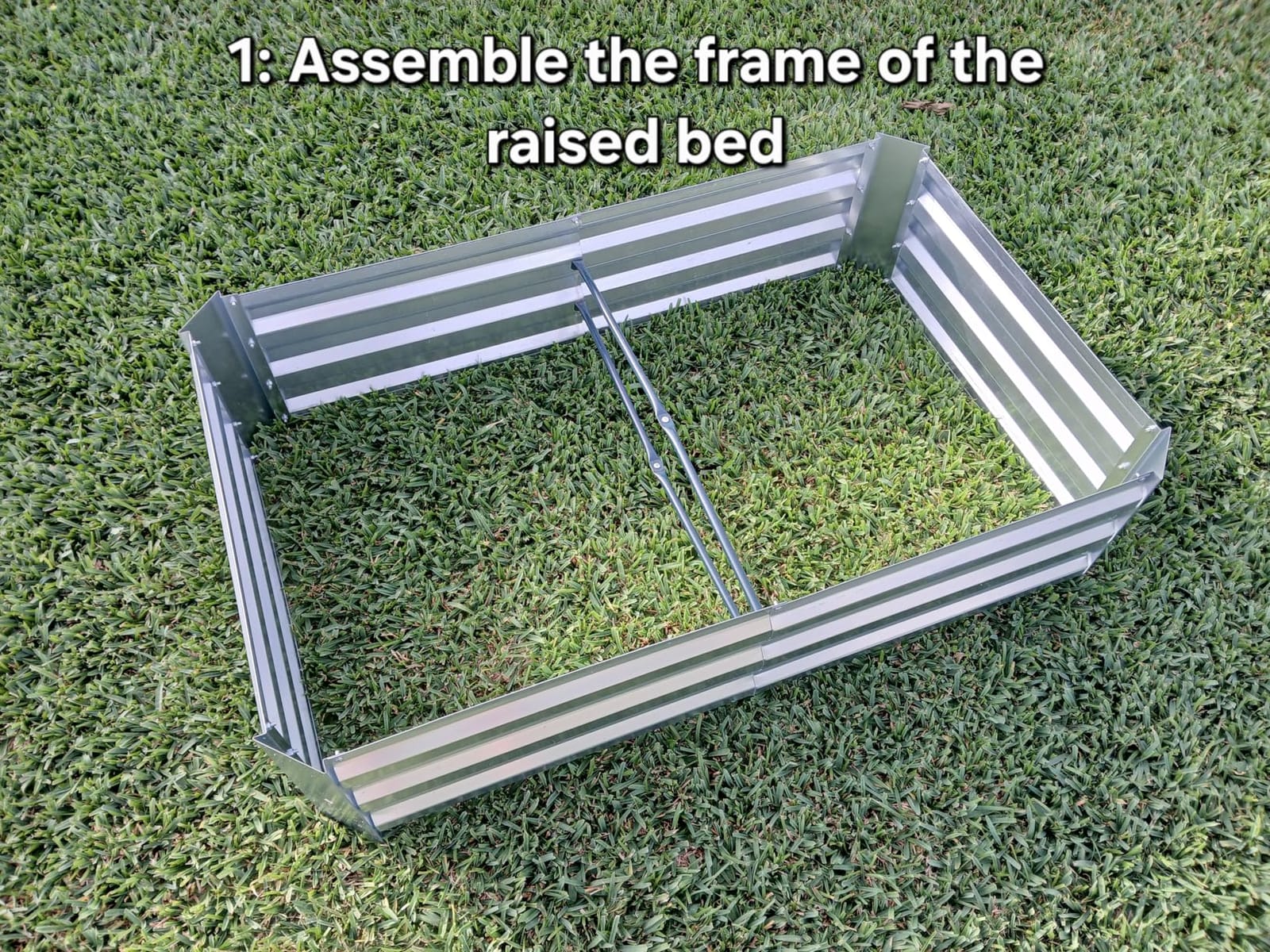Miory Raised Garden Bed with PE Cover, 4x2.5x1 FT Galvanized Planter Box Outdoor with Mini Greenhouse, 2 Zippered Windows for Vegetables, Flowers, Includes Plant Labels & Gloves customer photo 2