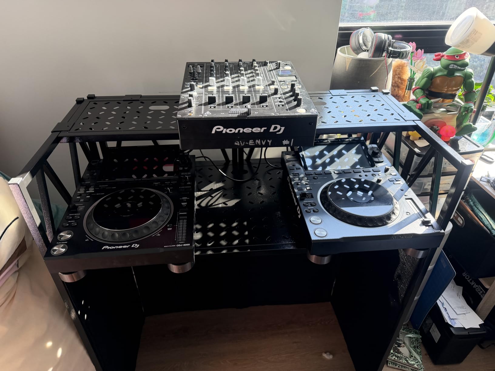RDCMKL Two-Tier DJ Table Stand Portable Booth - 40