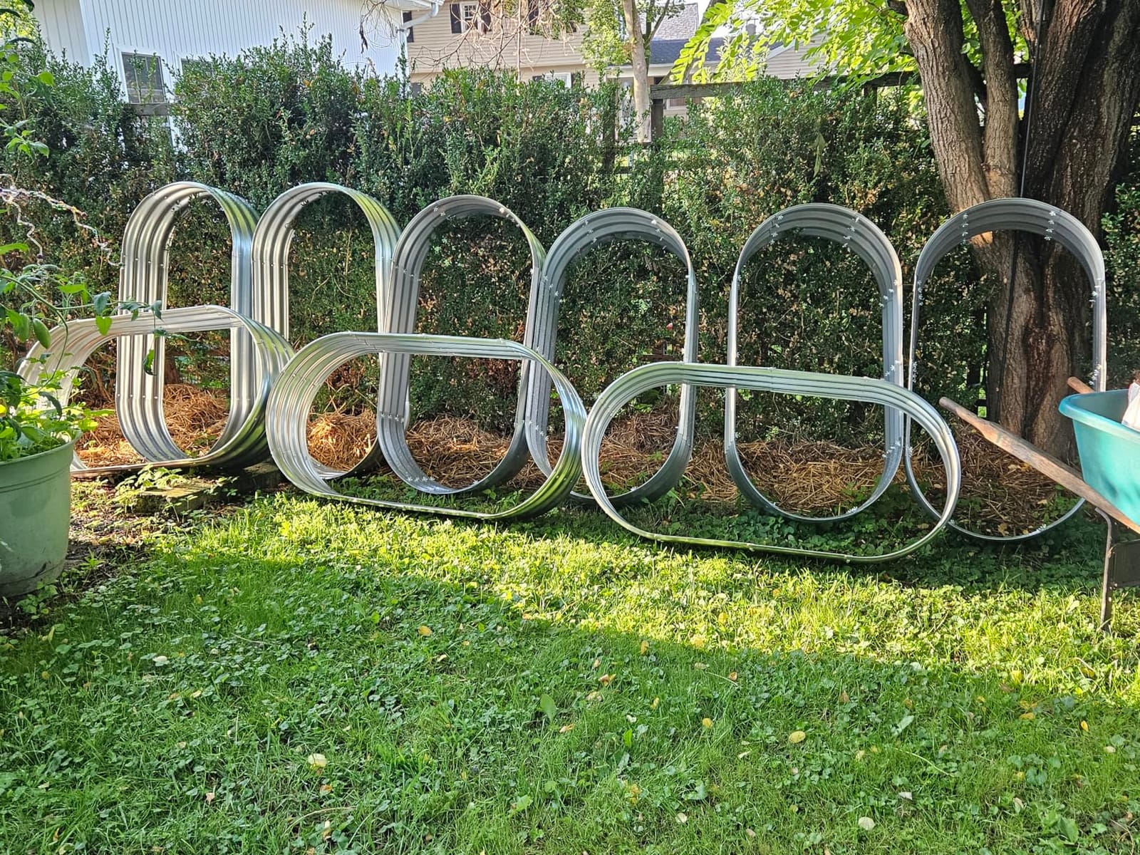Galvanized Raised Garden Bed Outdoor, Large Raised Bed for Gardening, 2Pcs 4x2x1ft Oval Metal Planter Box for Vegetables, Fruits, Flowers, Silver customer photo 1