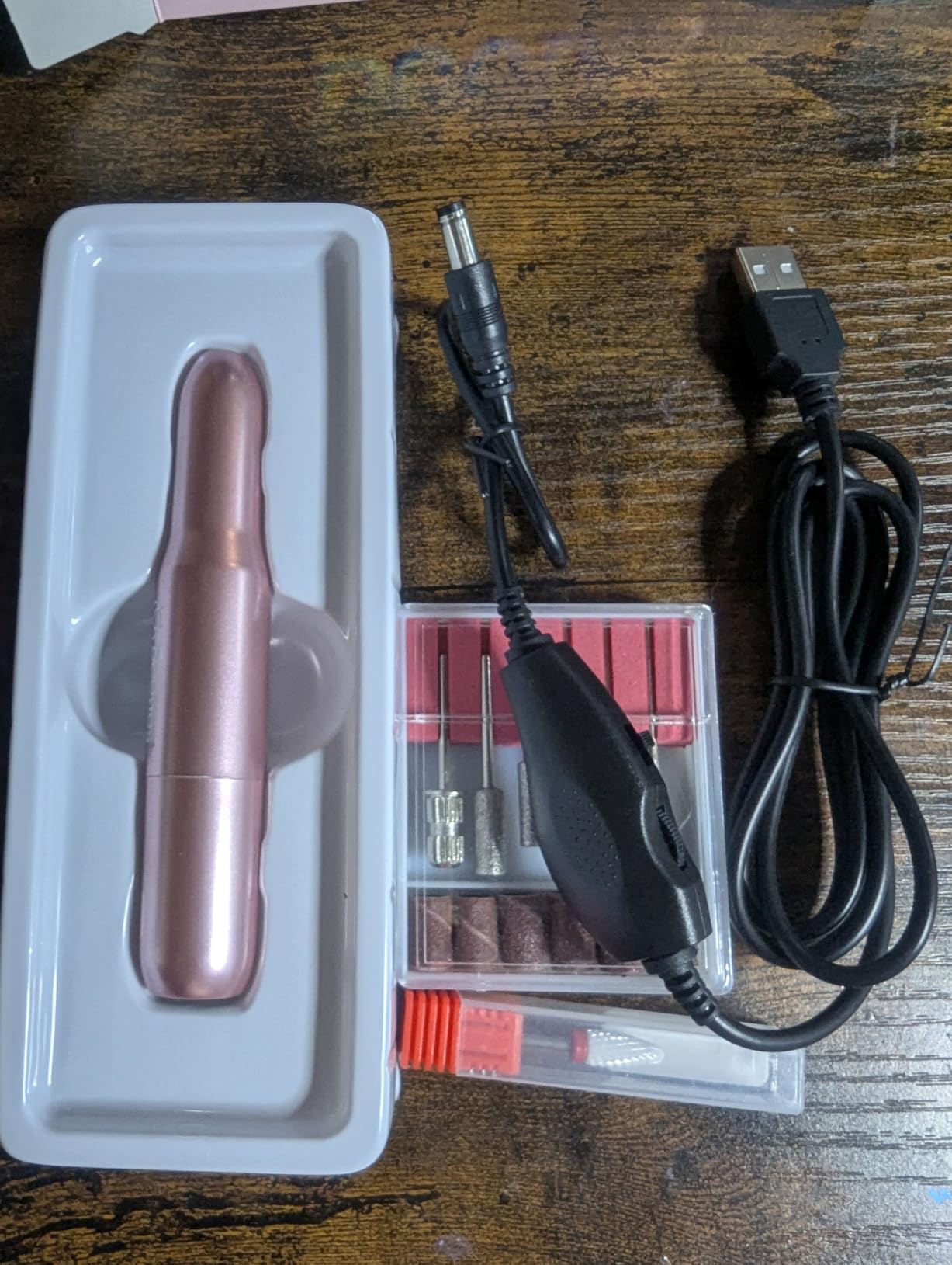 Beetles Electric Nail Drill Kit, 7 Drill Bit 0-12000 RPM Electric Nail File | Nail File Drill for Nail Extensions Gel Polish Removal, Prep Cuticle Care Drill Nails Machine, DIY Manicure Pedicure Tools customer photo 2