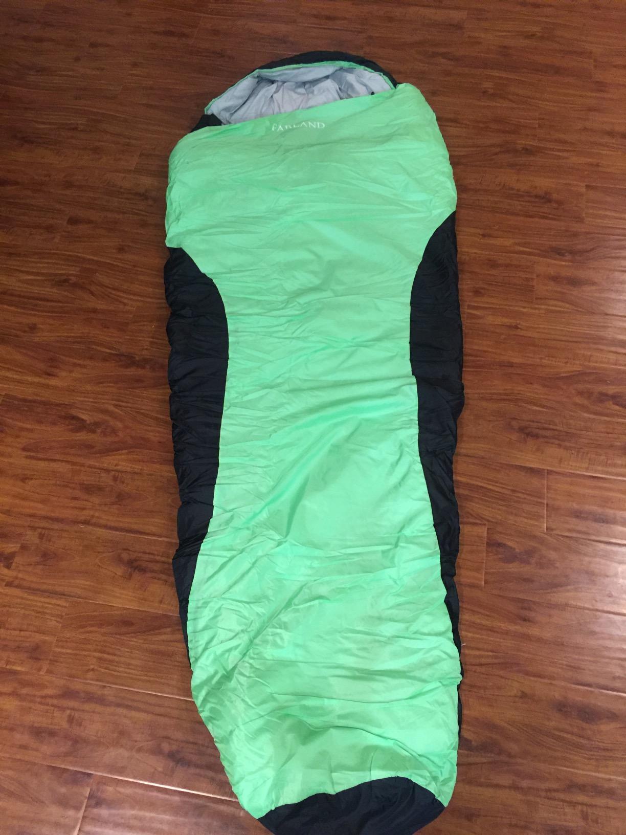 FARLAND Sleeping Bags for Adults Cold Weather & Camping, Fleece-Lined | Microplush Interior, 400g Warmth Fill, Waterproof Windproof 3-Season, 87