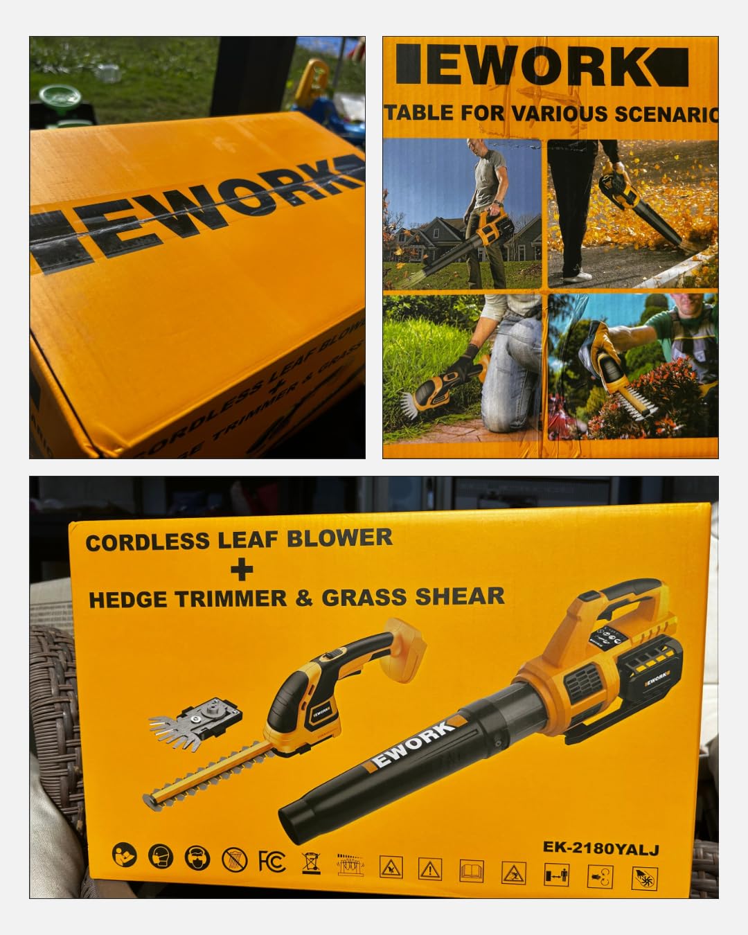 EWORK 700 CFM Cordless Electric Leaf Blower with Battery and Fast Charger customer photo 1