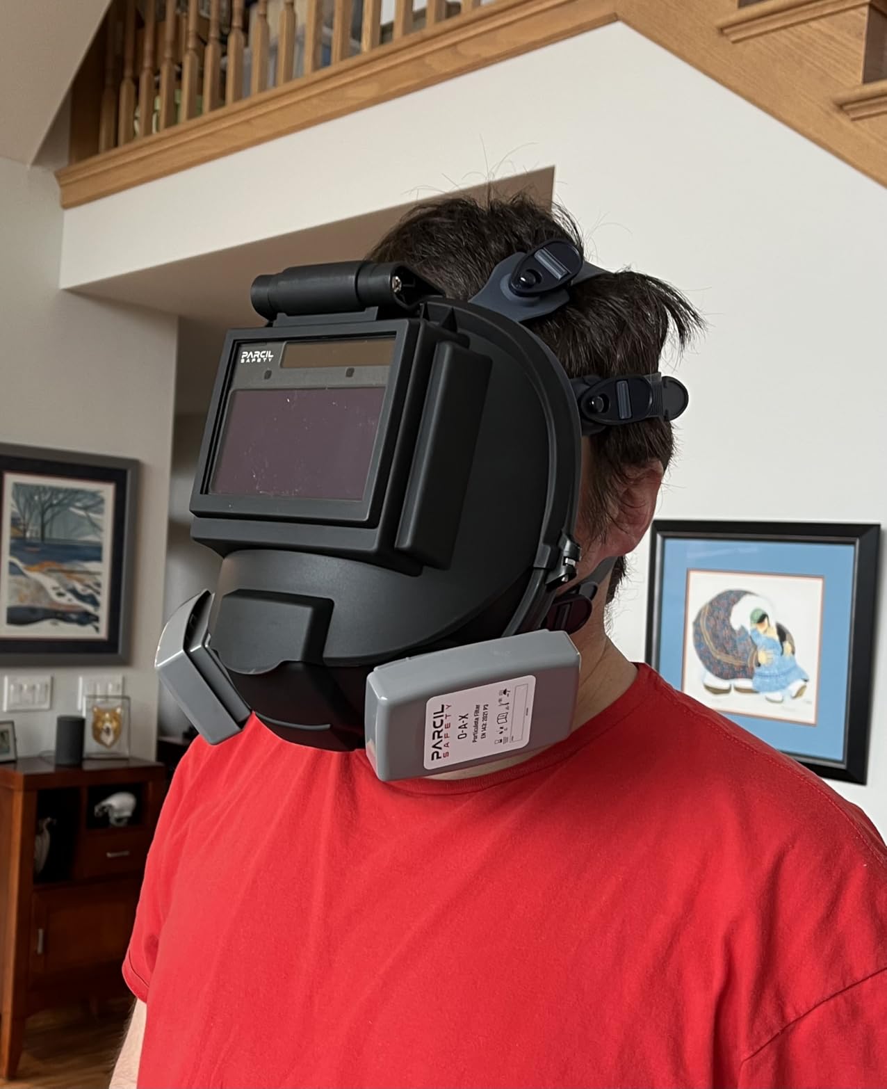 Parcil Distribution WF-101 Auto-Darkening Full Face Welding Respirator Mask customer photo 2