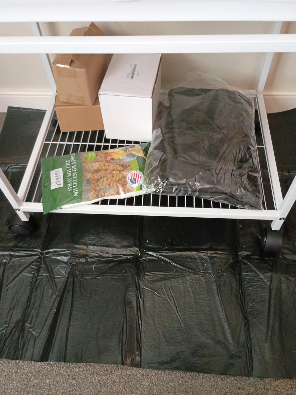 YITAHOME 53.9 inches Metal Bird Cage for Parakeets: Large Parrot Cages with Seed Catcher & Birdcage Cover with Rolling Stand & Brakes for Lovebirds Cockatiels Pigeon Finches customer photo 1