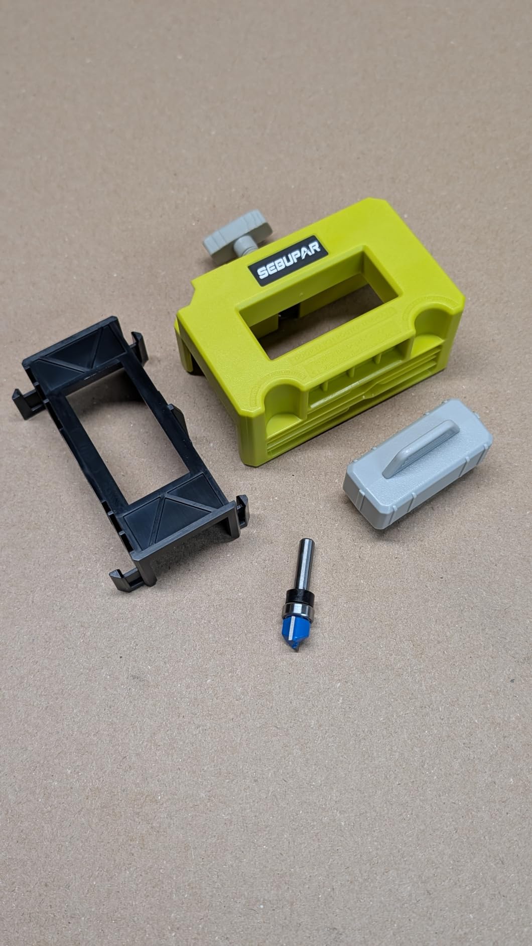 Door Latch Mortise Template Kit, 5-Second Installation, Fits 1-3/8