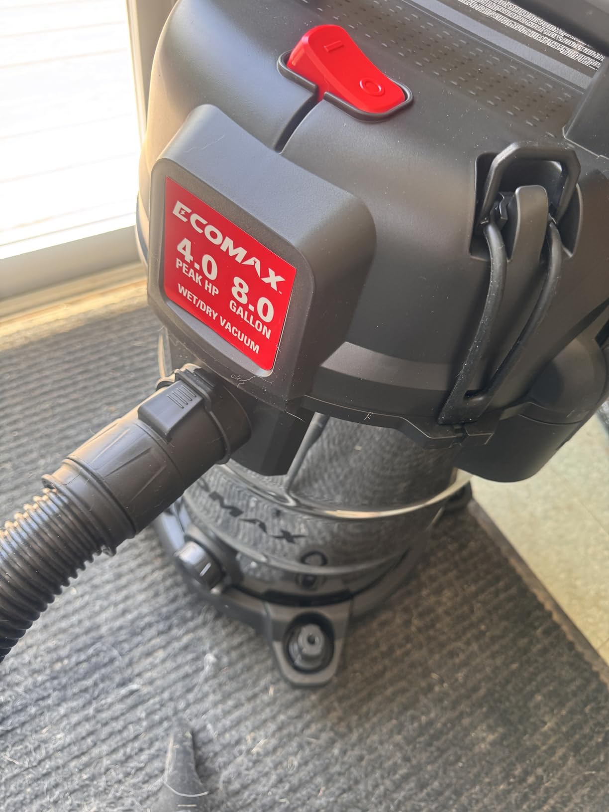ECOMAX 8 Gallon Ultra Quiet Stainless Steel Shop Vacuum Wet and Dry | 4 Peak HP, 80% Quieter Operation, Durable Long Life Motor, Portable Vacuum for Garage, Workshop, Jobsite, Complete Accessory customer photo 1