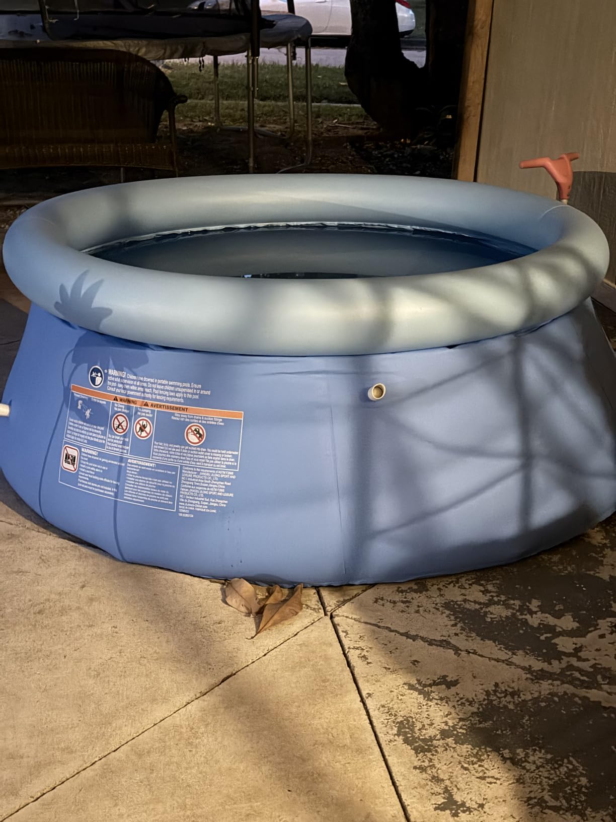 DIMAR GARDEN 12ft x 36in Inflatable Swimming Pool, Outdoor Above Ground Blow Up Pools customer photo 2