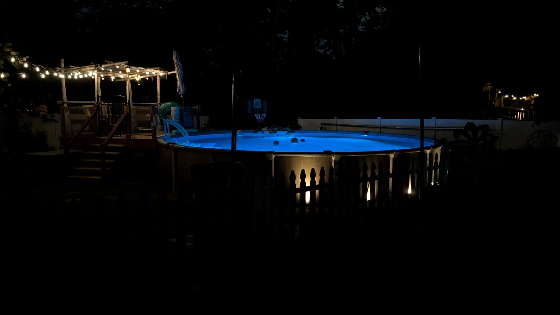 Solar Pool Lights for Inground & Above Ground Pool, 10-Color 4-Mode LED Pool Lights, Underwater Swimming Pool Lights with Timer, Submersible Pool Lights with Remote, Waterproof Design (Black, 1 Pack) customer photo 1