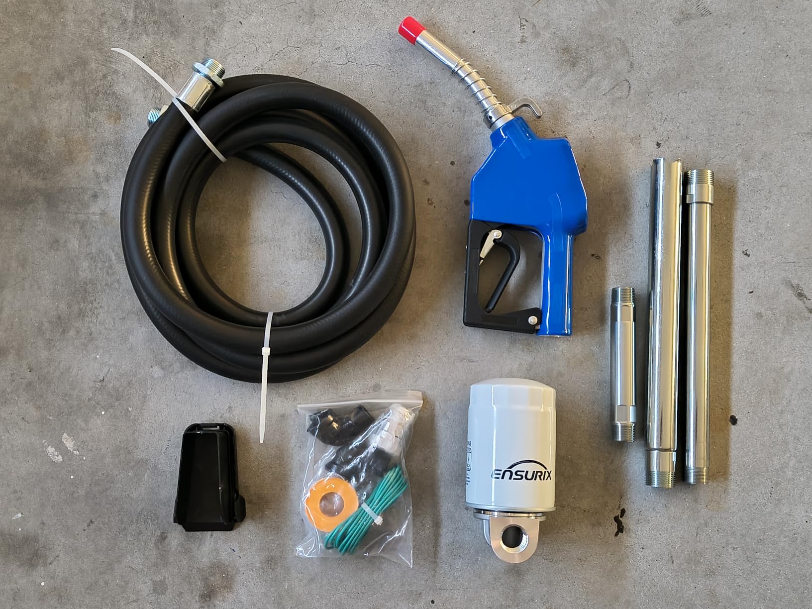 Gas & Diesel Fuel Transfer Pump 12V 20GPM | Heavy Duty Diesel Transfer Pump, 12 Volt Fuel Transfer Pump Kit with Auto Nozzle, Hose & Filter for Transfer Tank customer photo 1