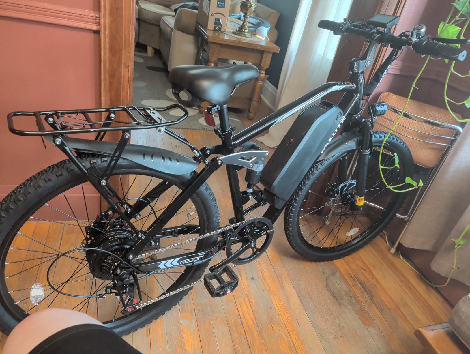 ESKUTE M200F Electric Bike for Adults – 27.5 inch Tire Mountain E-Bike, 1500W Peak Brushless Motor 31+MPH, 48V 20.8Ah Removable Battery, Up to 80 Miles, Step Over Commuter E-MTB, Full Suspensions customer photo 1
