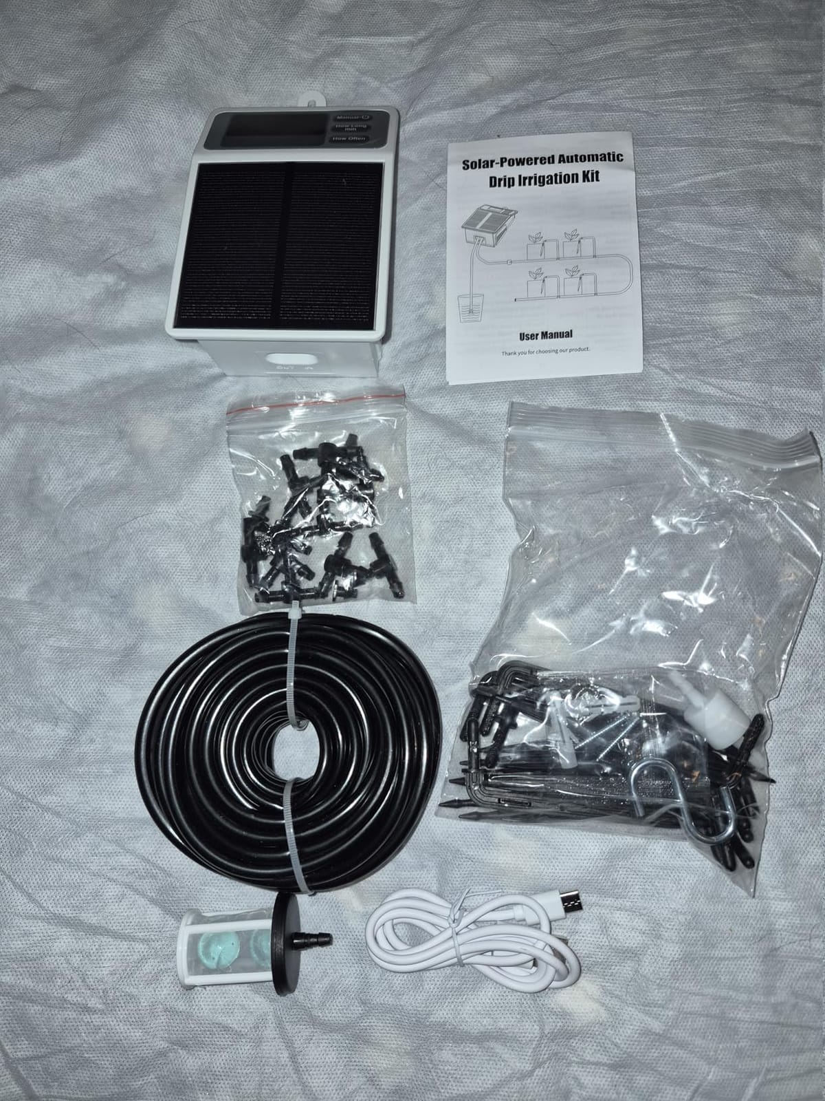 Solar Automatic Drip Irrigation System, Auto Self Watering Kit with Timer | Solar Powered Watering Device for Pots Plants, Indoor/Outdoor Irrigation System for Garden, Balcony & Patio Watering System customer photo 2