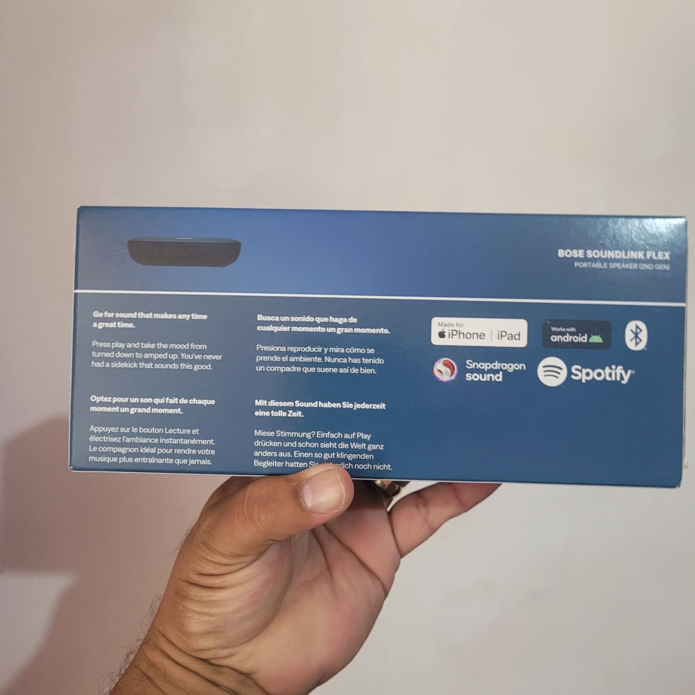 Bose SoundLink Flex Bluetooth Speaker (2nd Gen) - Portable Outdoor Speaker with Hi-Fi Audio, Waterproof and Dustproof, USB-C, Up to 12 Hours Battery Life, Sunset Peach - Limited Edition Color customer photo 2
