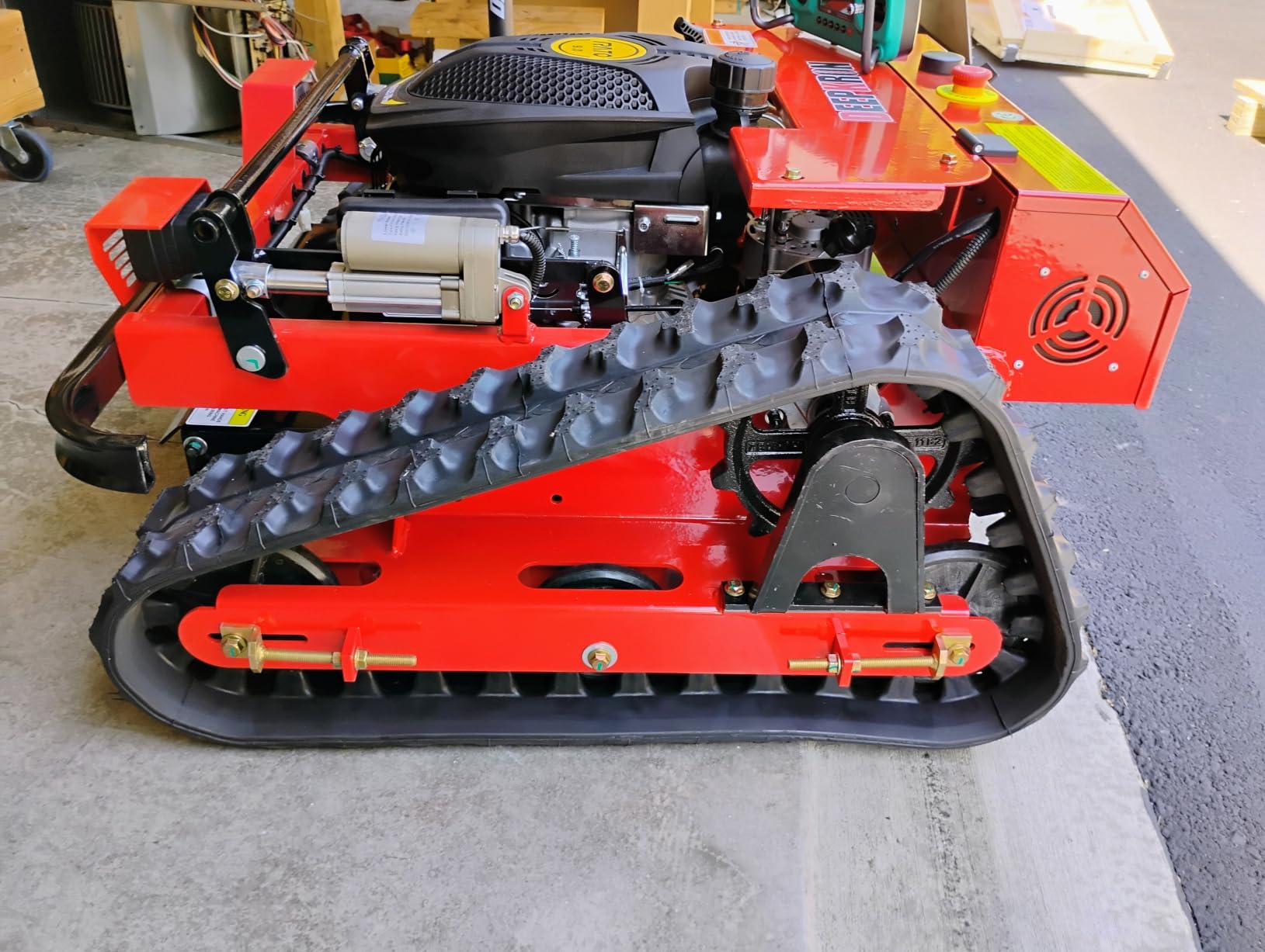 Infront Remote Control Lawn Mower, 20 Inch Cutting Width, Adjustable Height 0.79-5.9 Inches, Track Design, All-Terrain for Steep Slopes Tall Grass Large Lawns customer photo 1