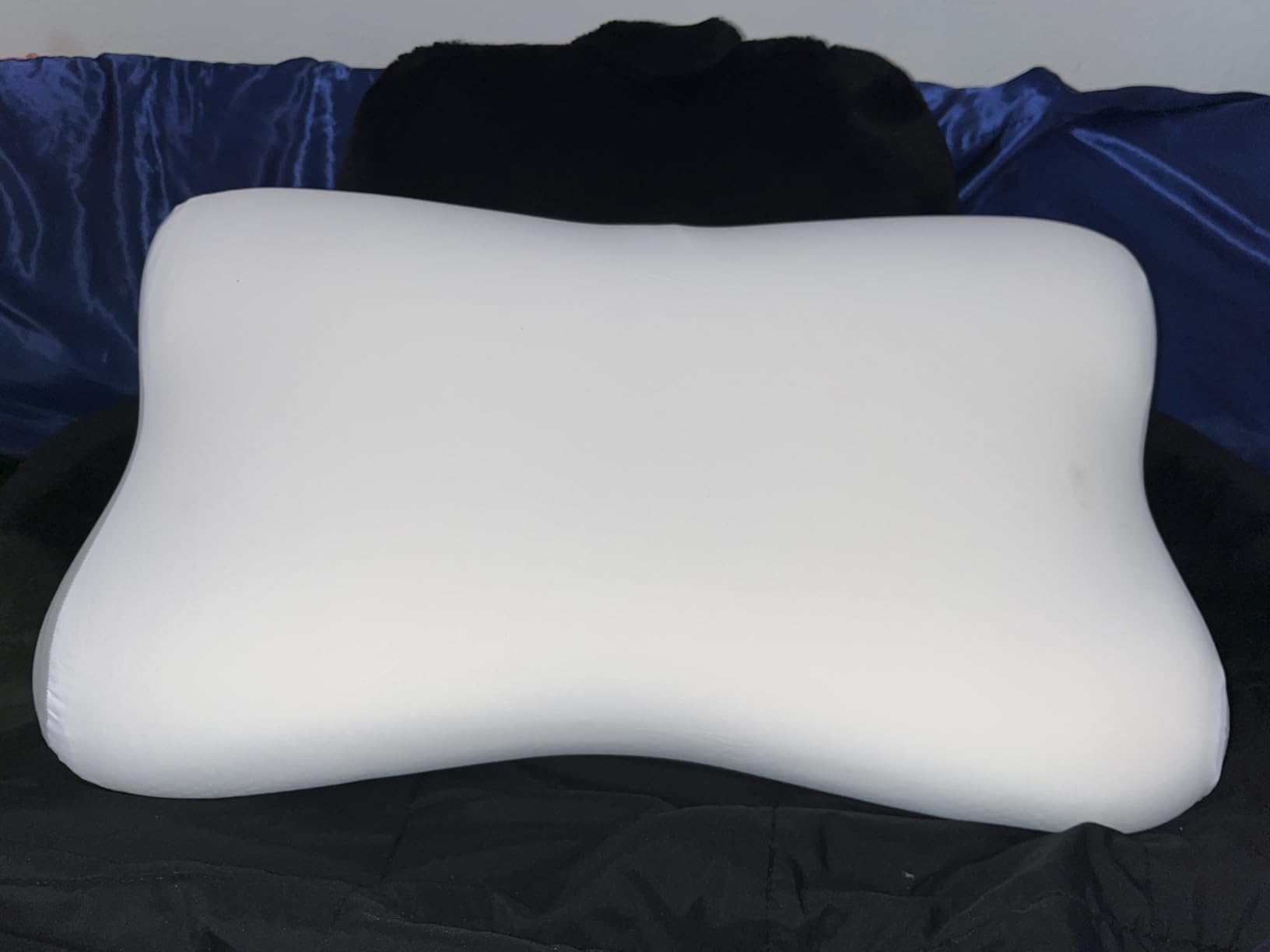 Cervical Neck Pillow for Pain Relief, Ergonomic Side Sleeper Pillow for Sleeping, Orthopedic Neck Support Contour Memory Foam Pillow for Side Back Stomach Sleepers, Ideal for Office Travel customer photo 2
