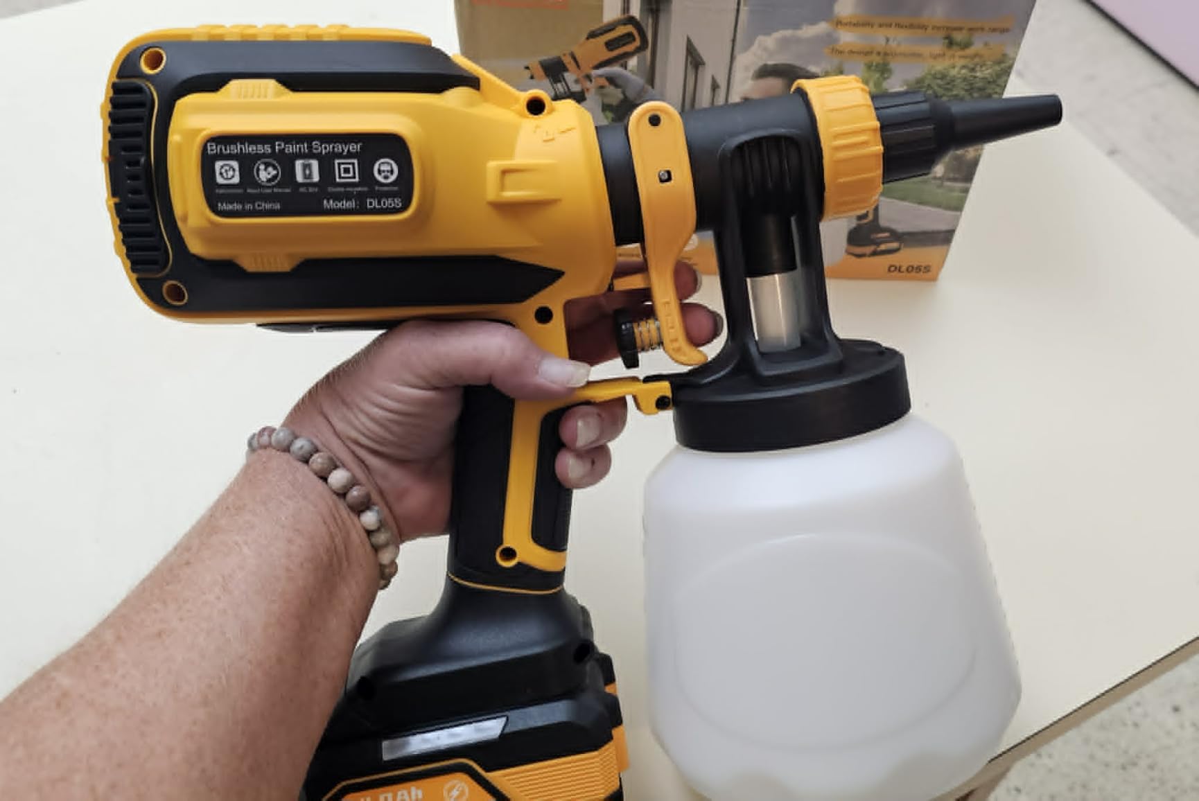 Paint Sprayer for House Painting, 4 Nozzles & 3 Spray Patterns customer photo 2