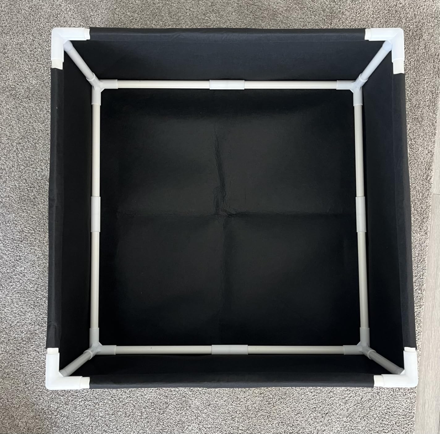 Breathable Felt Raised Garden Bed with PVC Frame, Heavy-Duty Square Planter Box for Vegetables, Herbs & Flowers, 3 Size - No Tools Assembly for Patio, Backyard Gardening（2.2*2.2*1FT, 2PCS） customer photo 1