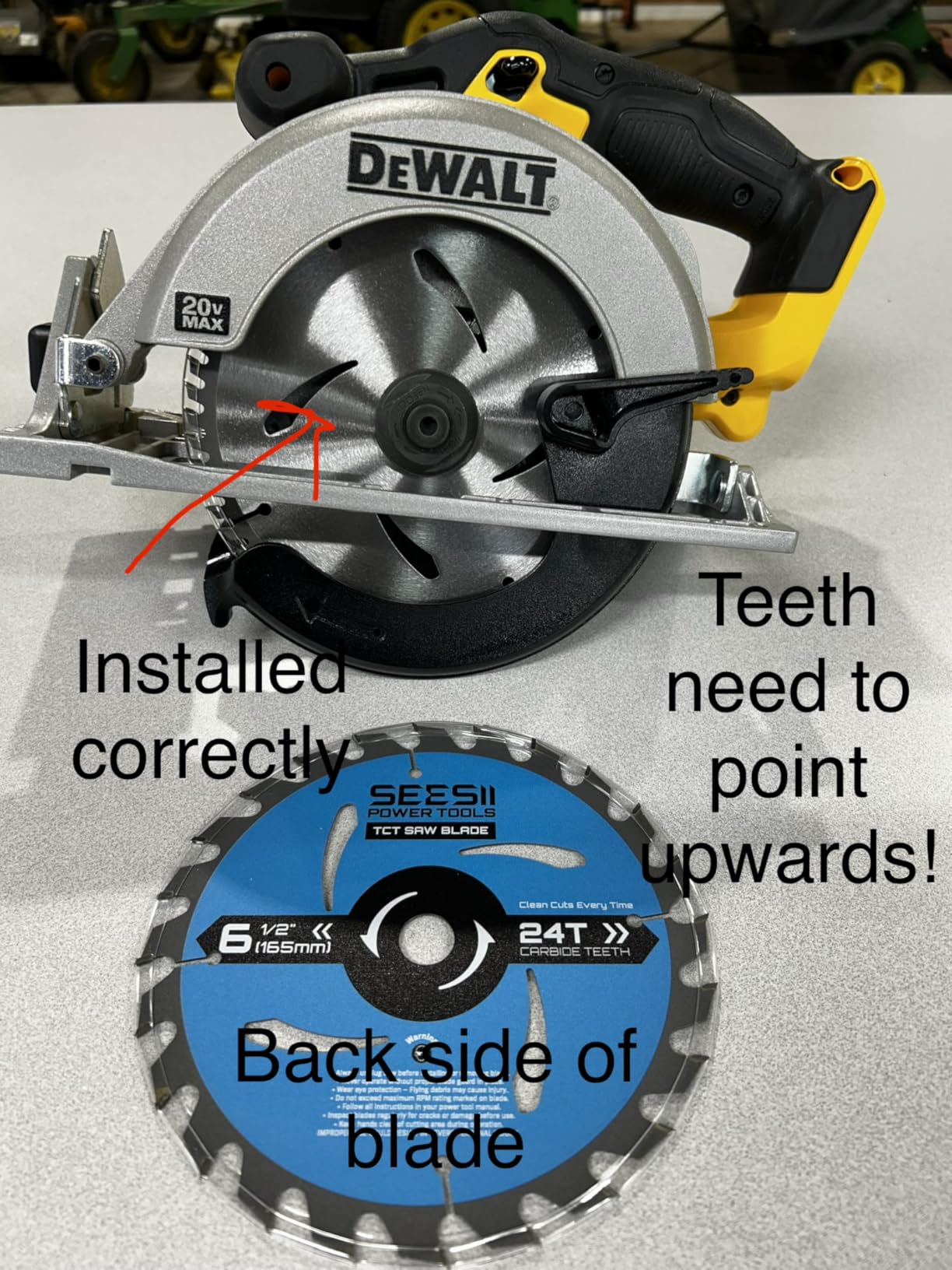 SEESII Brushless Cordless Circular Saw with 2x4.0Ah Batteries & Charger | 6500 RPM Mini Compact Electric Saw with Laser, Rail Guide, 3 Blades for Precise Wood Cutting, DIY Projects and Home Repair customer photo 2