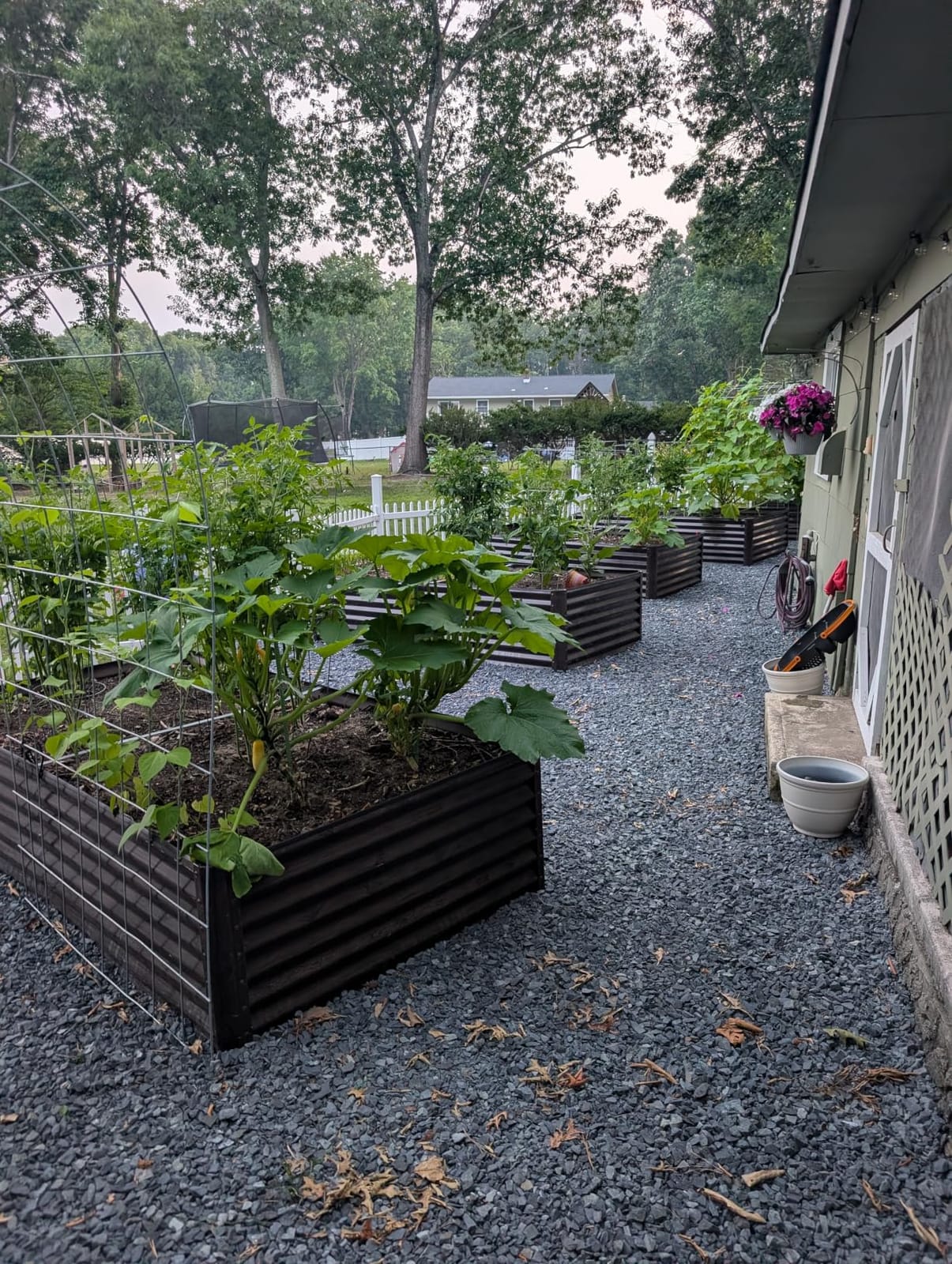 Best Choice Products 8x4x2ft Outdoor Metal Raised Garden Bed, Deep Root Planter Box for Vegetables, Herbs & Flowers, 478-Gallon Capacity, 100% Non Toxic Materials - Dark Brown Wood Grain customer photo 2