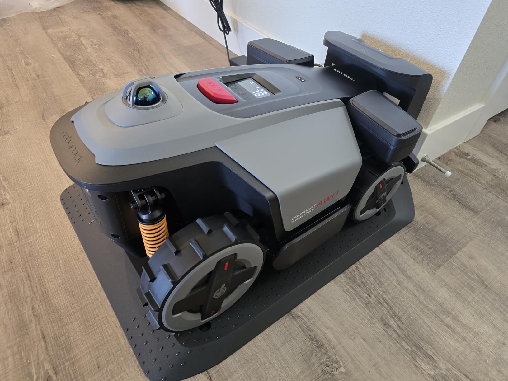 roborock RockMow X120H LiDAR AWD Robot Lawn Mower for up to 0.49 Acre, Wire-Free RTK Free with Dual- LiDAR AI Auto Mapping, Robotic Mower with 4G, AI Obstacle Avoidance, 80% Slope, Smart App Control customer photo 1