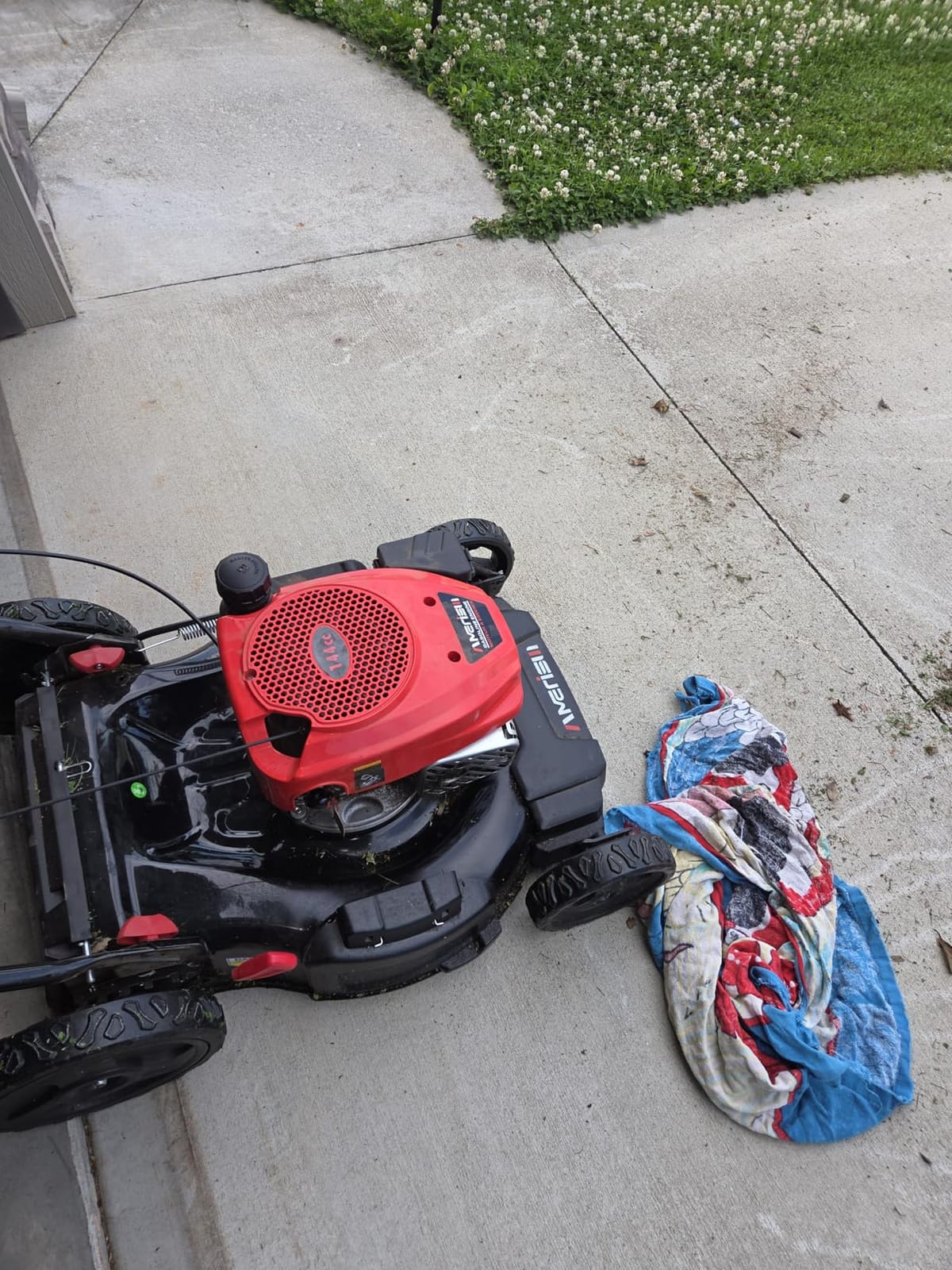 AMERISUN 21-Inch Gas Lawn Mower Self Propelled with 170cc OHV Engine, 3-in-1 Cutting System, 6-Level Height Adjustment, 1.4-Bushel Grass Catcher, Foldable Handle customer photo 2