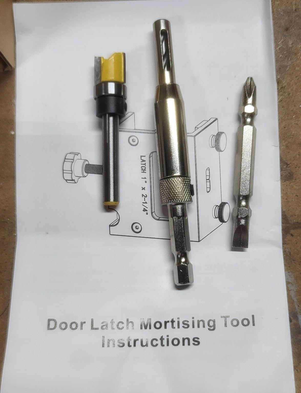 Door Latch Mortise Tool for Router 1