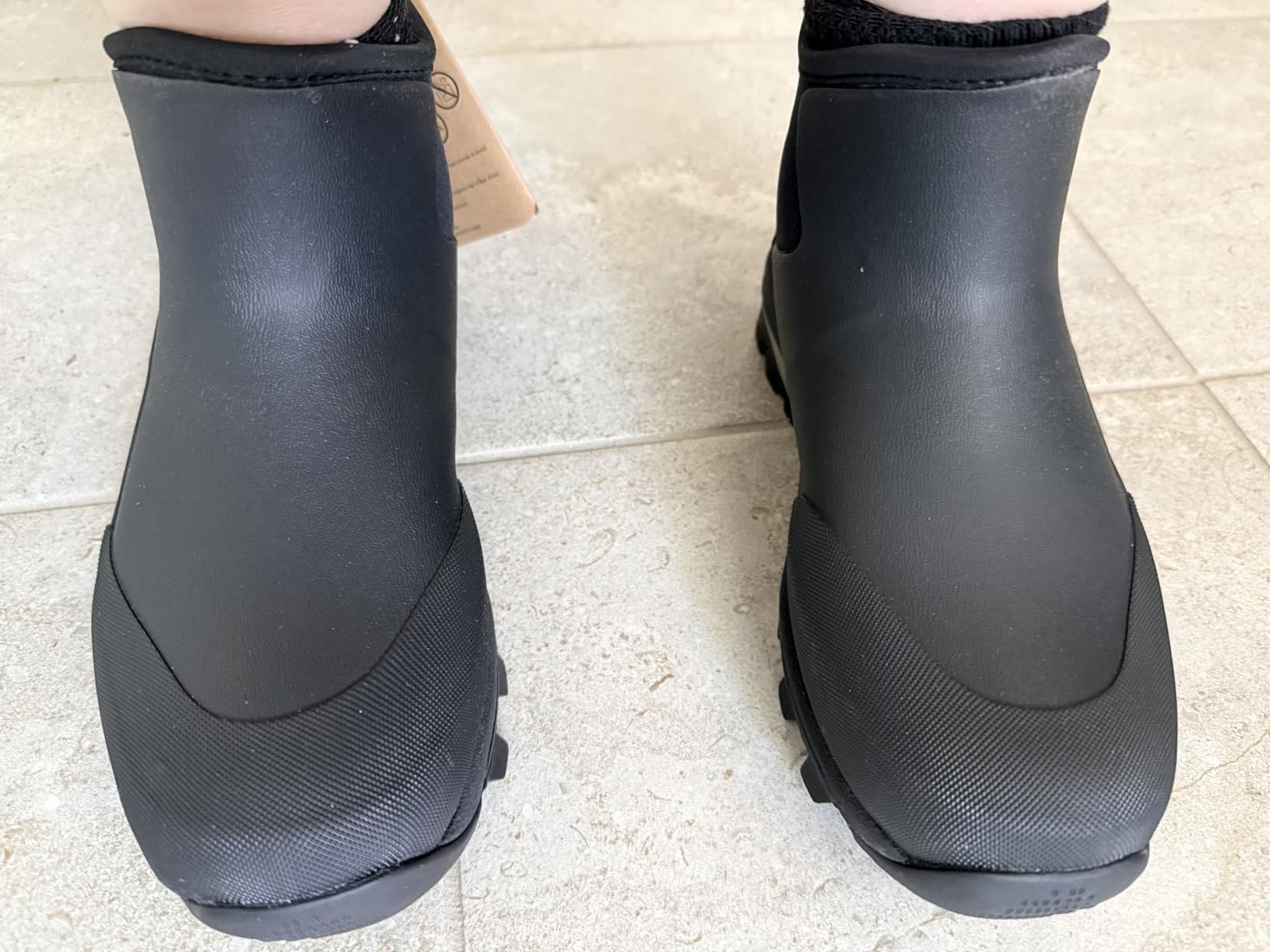 Kalkal Women's Rubber Boots Waterproof Fishing Deck Boots with Shock Absorption Sports Sole, Ankle Rain Mud Boots for Outdoor Garden Chore customer photo 1
