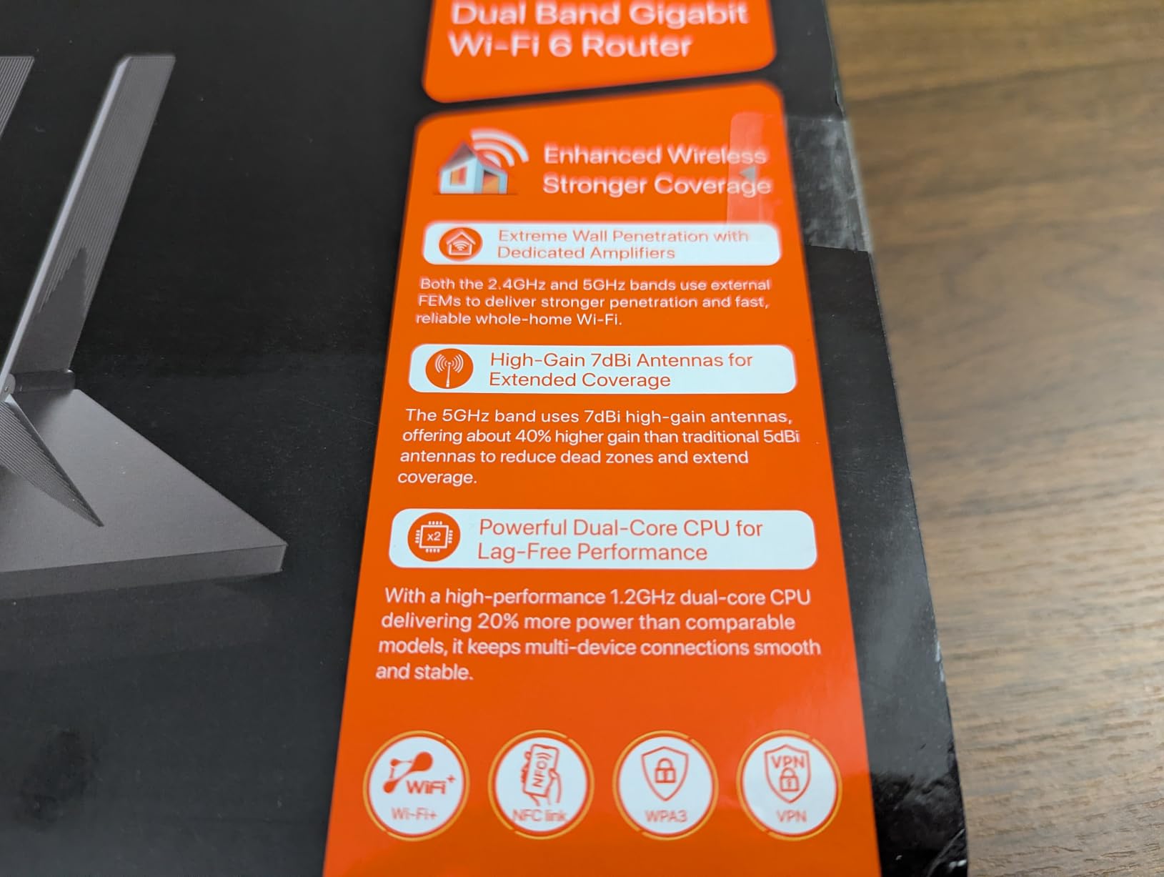 Tenda AX3000 WiFi 6 Router,Dual-Band Gigabit Wireless Internet Router, Mesh & AP Mode, Built-in VPN, NFC Tap-to-Connect, OFDMA MU-MIMO, Secure IoT Network for Home Gaming & 4K Streaming(RX12 Pro V3.0) customer photo 2