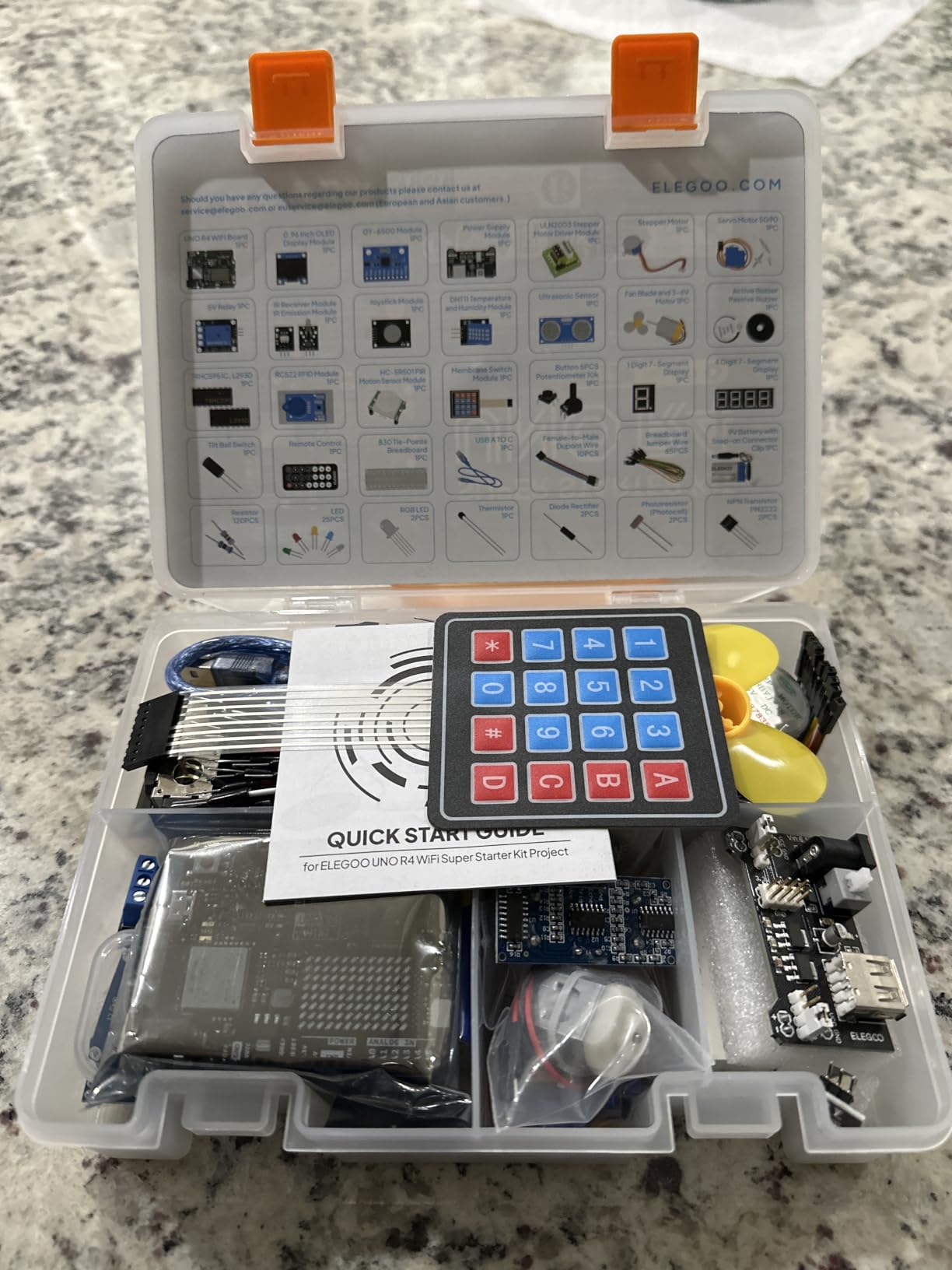 UNO R4 WiFi Super Starter Kit Compatible with Arduino for Beginners | 48MHz Processor, 200+ Premium Components, STEM, Electronics Coding Kit, Online Tutorials, Students & Makers Friendly customer photo 2