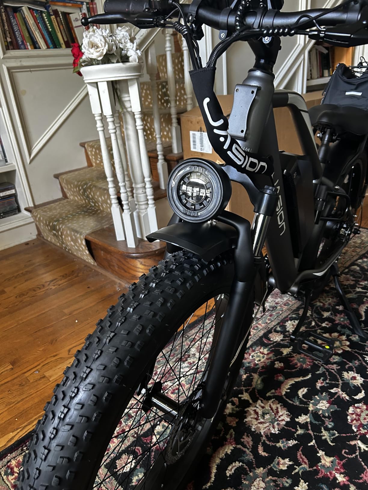 Jasion EB5 MAX Electric Bike for Adults 2000W Peak Motor, 48V 15Ah Battery | 720Wh Battery Electric Mountain Bike, 26'' x 4'' Fat Tire Ebike, 28+MPH Speed, Cruise Control, Fenders, Rear Rack customer photo 2