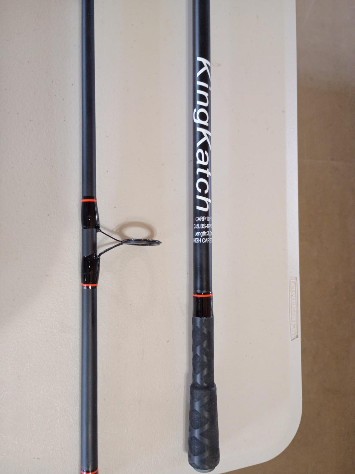 Surf Fishing Rod 9'/10'/11'/12', Carbon Fiber Graphite Spinning Rod 3-Piece Travel Rod with 2 Tips, Includes Pompano Rig & High-Strength Wire Leaders for Saltwater Beach Surf Casting customer photo 1