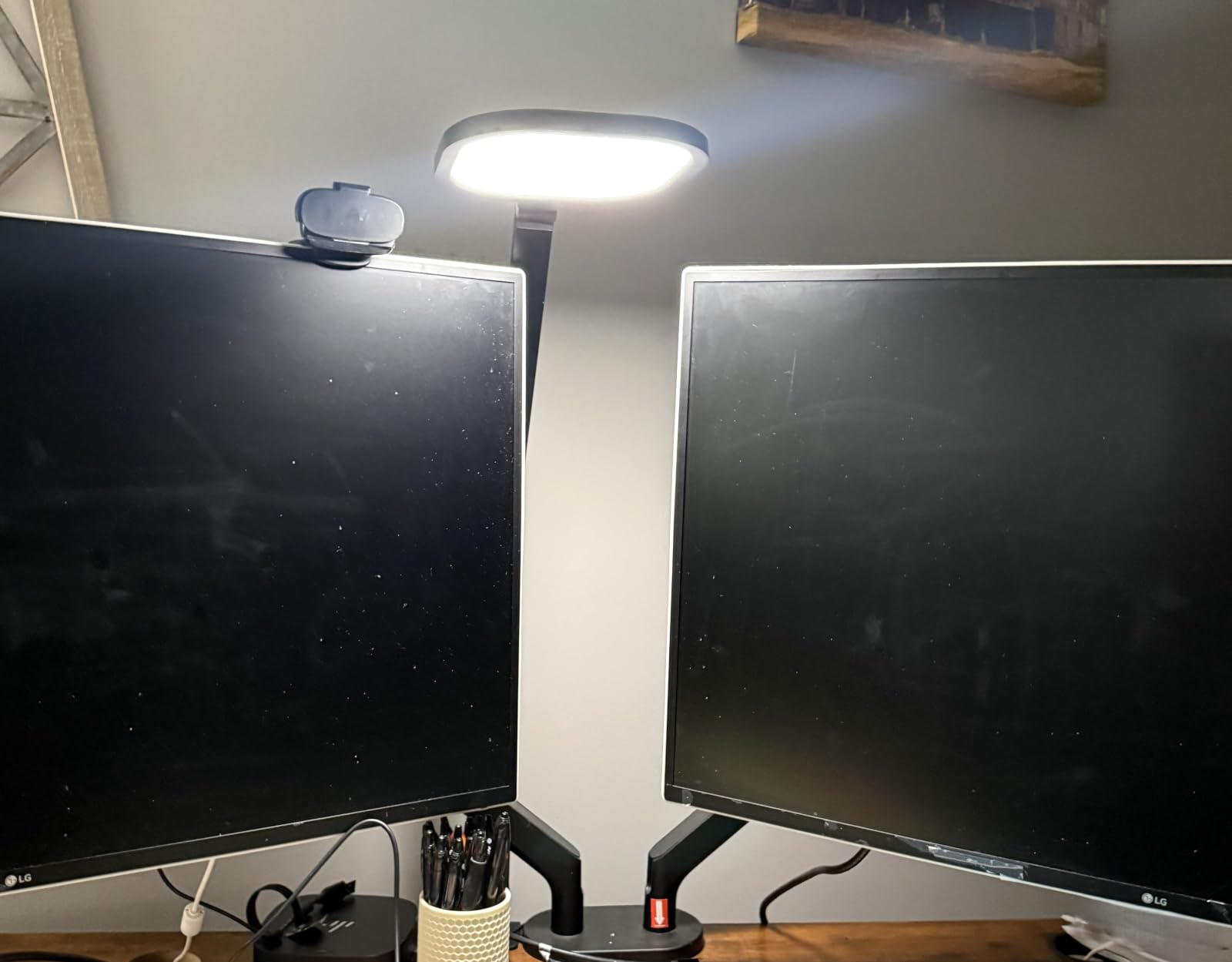 LitONES Remote LED Desk Lamp with Clamp, Metal Arm, 30 Modes, CRI 97.8 | Eye-Care, Professional Lighting for Zoom Meeting, Streaming, Podcasting, 360° Rotatable, Memory, Timer, Touch control customer photo 2