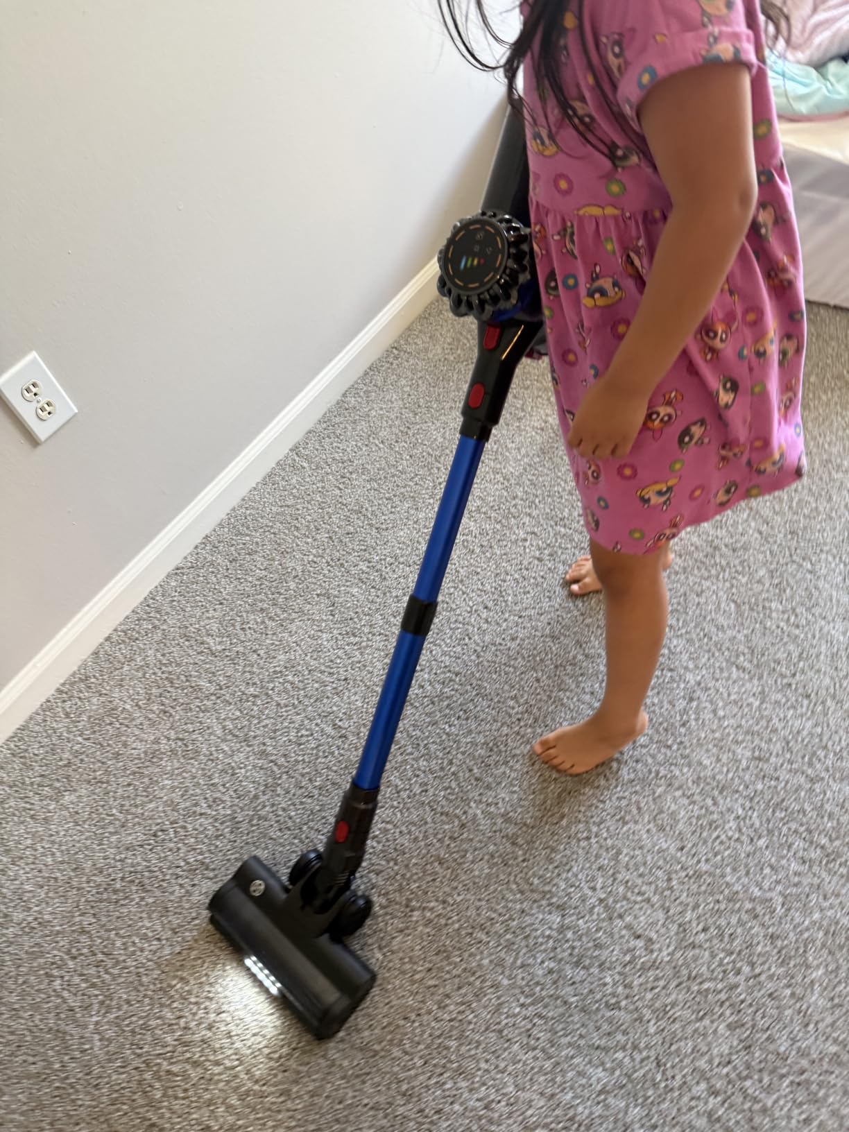 Cordless Vacuum Cleaner, 600W 50Kpa 65Mins Stick Vacuum with Self-Standing, Touch Screen, Anti-Tangle Wireless Vacuum, Vacuum Cleaners for Home/Pet Hair/Carpets/Hardwood Floor customer photo 1