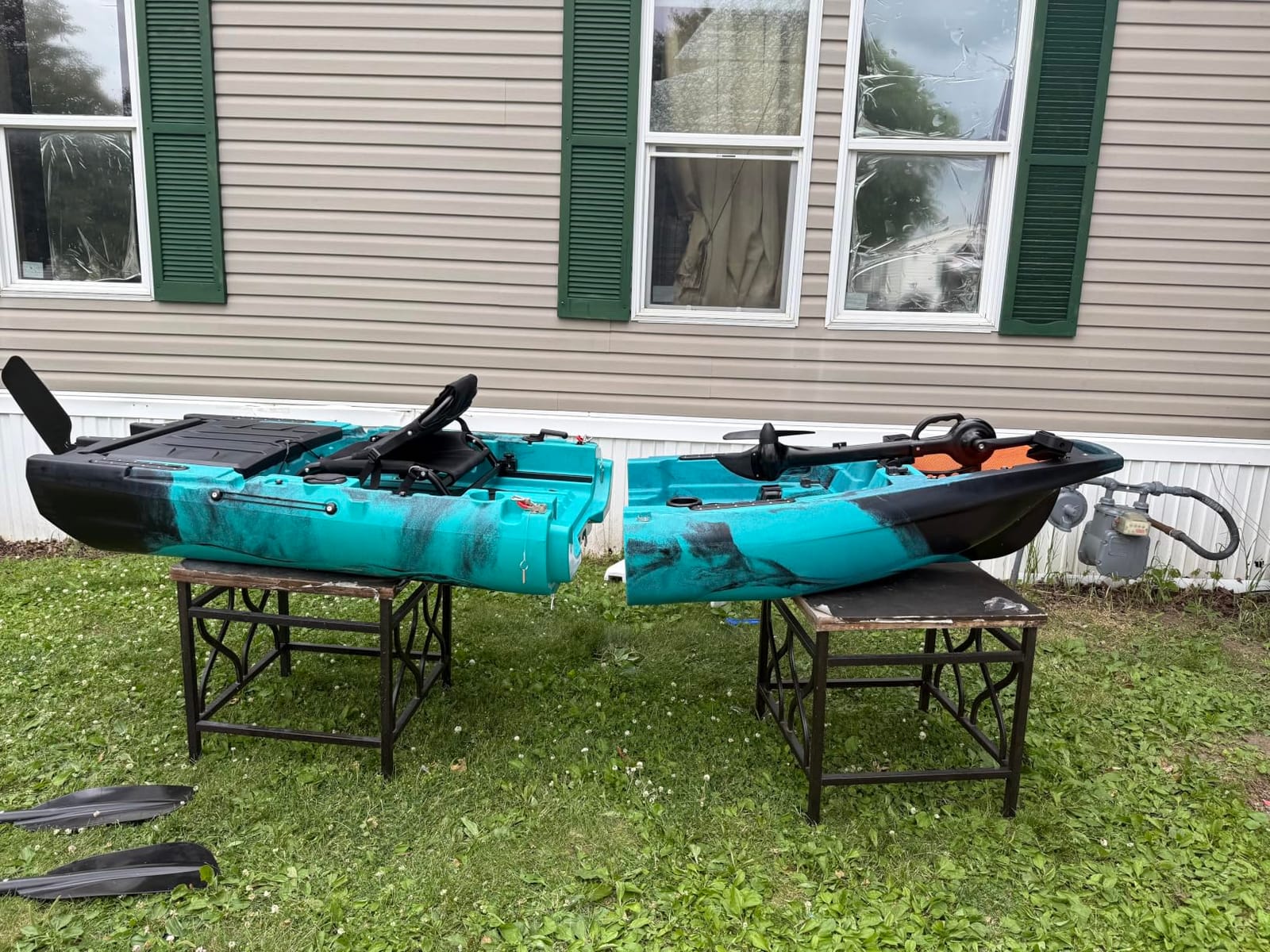 Albott Modular Fishing Kayak with Drive System & Durable HDPE, Customizable customer photo 2