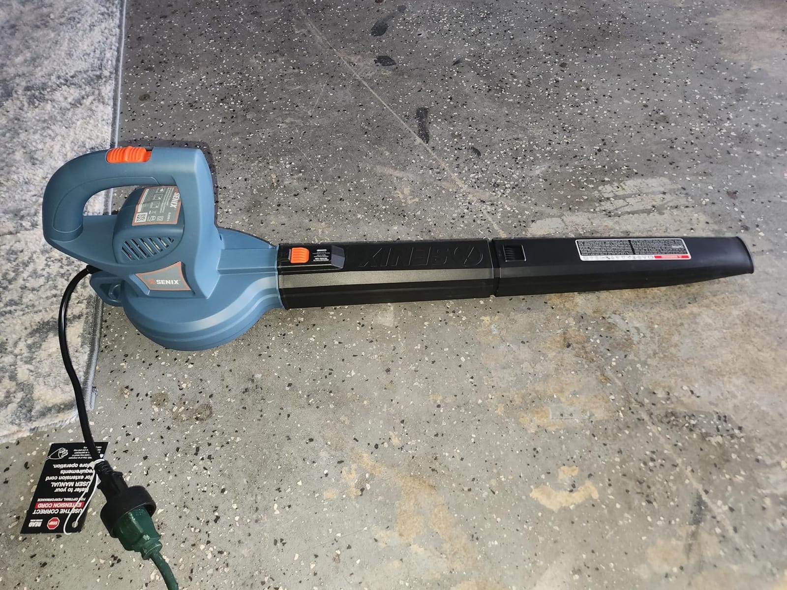 SENIX 3-in-1 Corded Leaf Blower, Leaf Vacuum and Mulcher, 420 CFM & 179 MPH customer photo 2