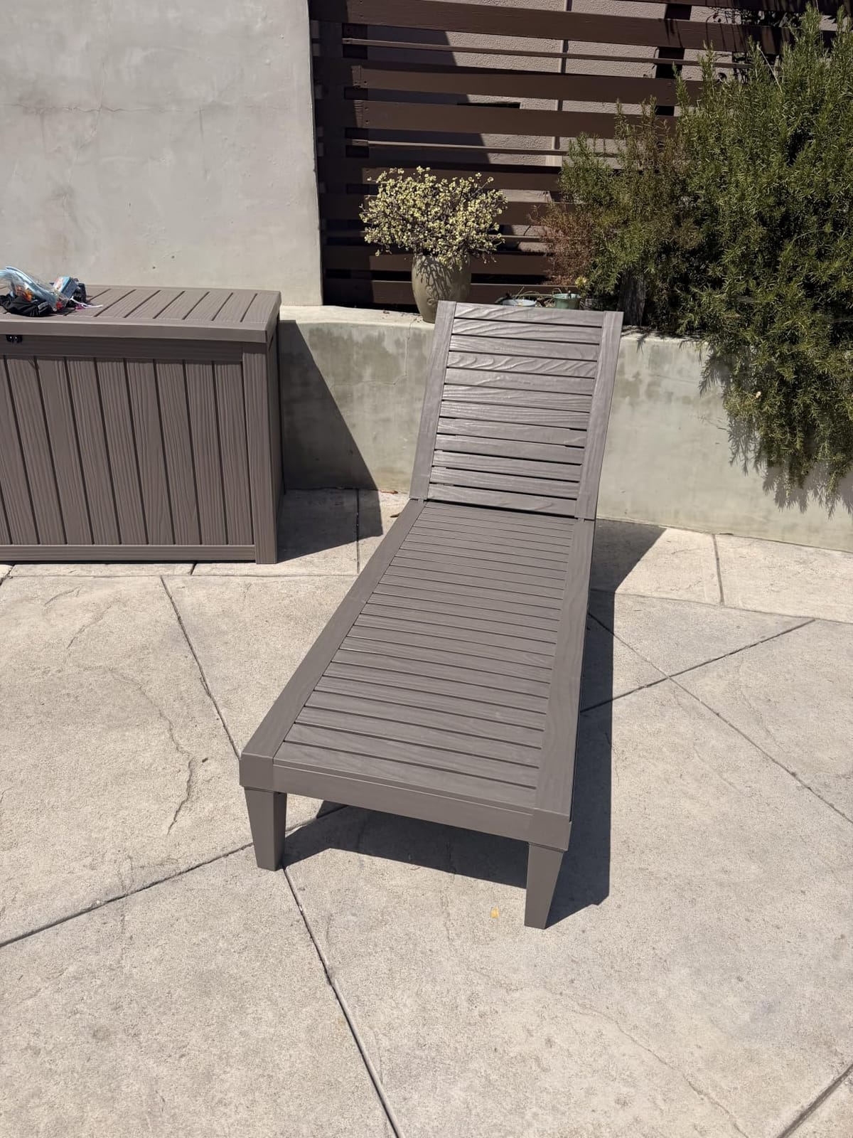 EFU Lounge Chair Outdoor, Set of 2 High-Impact PP Tanning Chairs | All-Weather UV-Resistant & Waterproof Patio, Heavy Duty Pool Lounge Chairs Great for Pool & Yard, 5 Position Adjustable customer photo 2