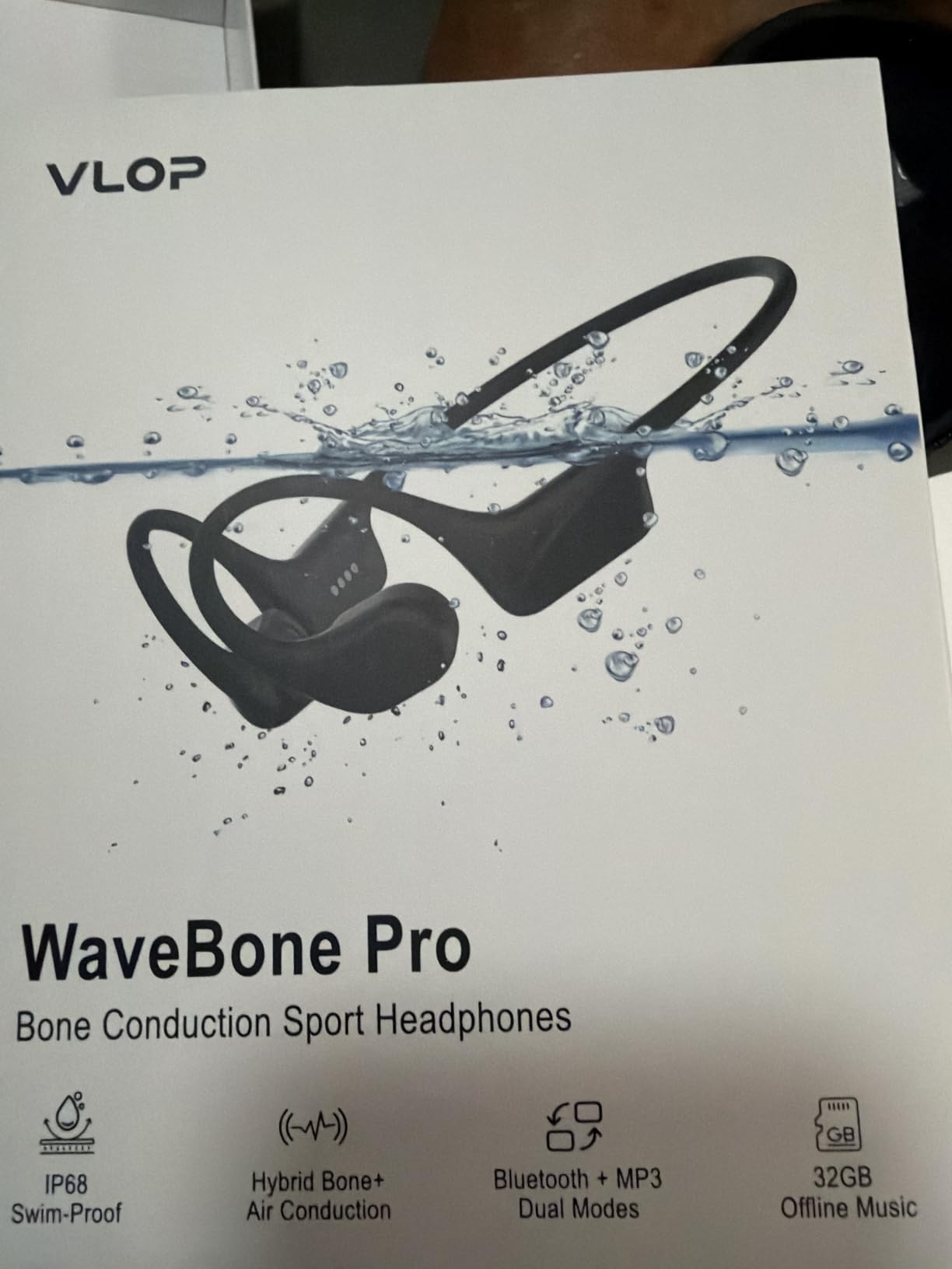 Bone Conduction Headphones, IPX8 Waterproof Swimming Headphones, Std. customer photo 2