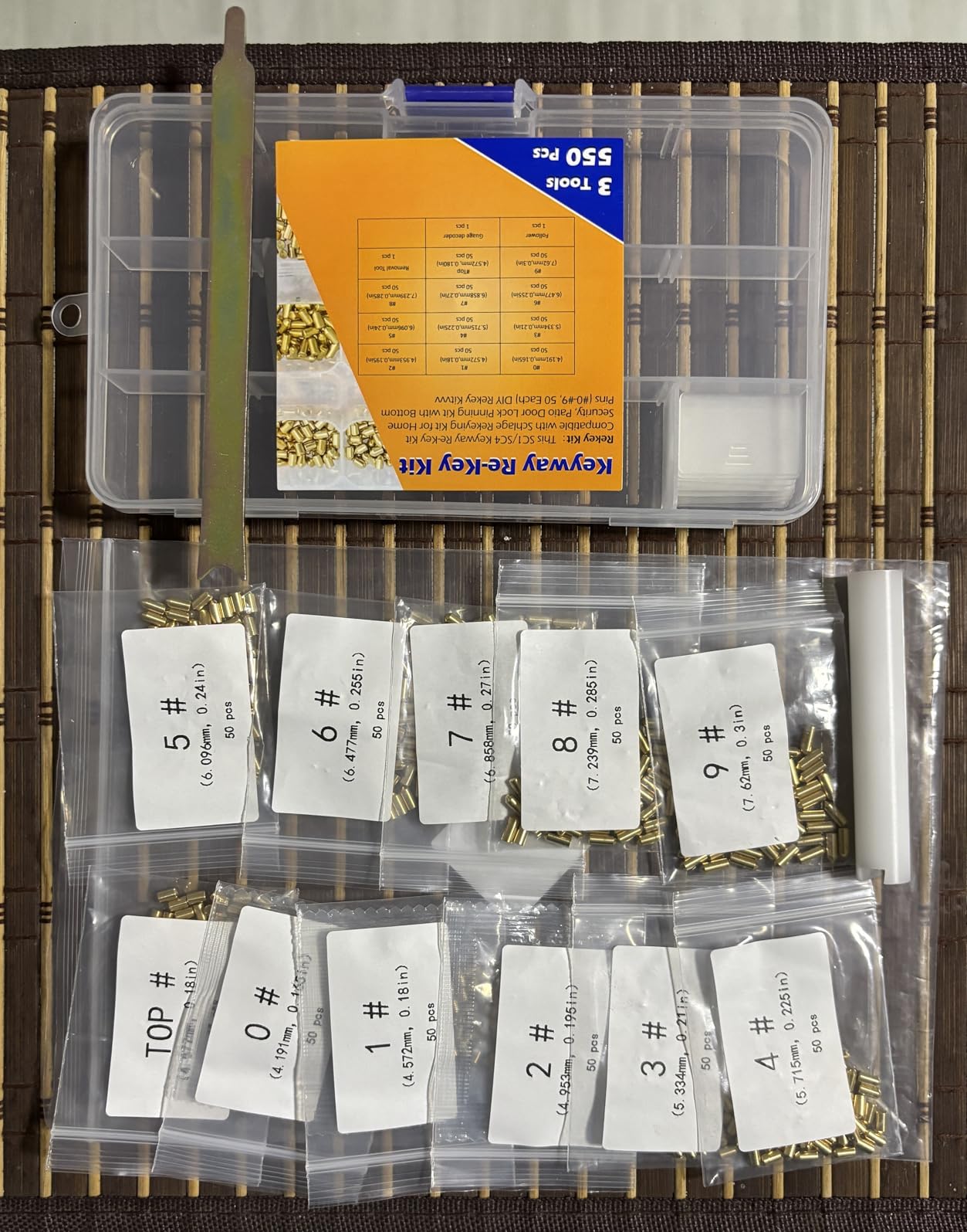 SC1 SC4 Keyway Rekey Kit for Schlage, Upgraded Lock Cylinder Tool Kit | With Master, Bottom & Top Pins, Springs & Locksmith Tools, Complete DIY Lock Rekeying Set for Home Security and Door Locks customer photo 1
