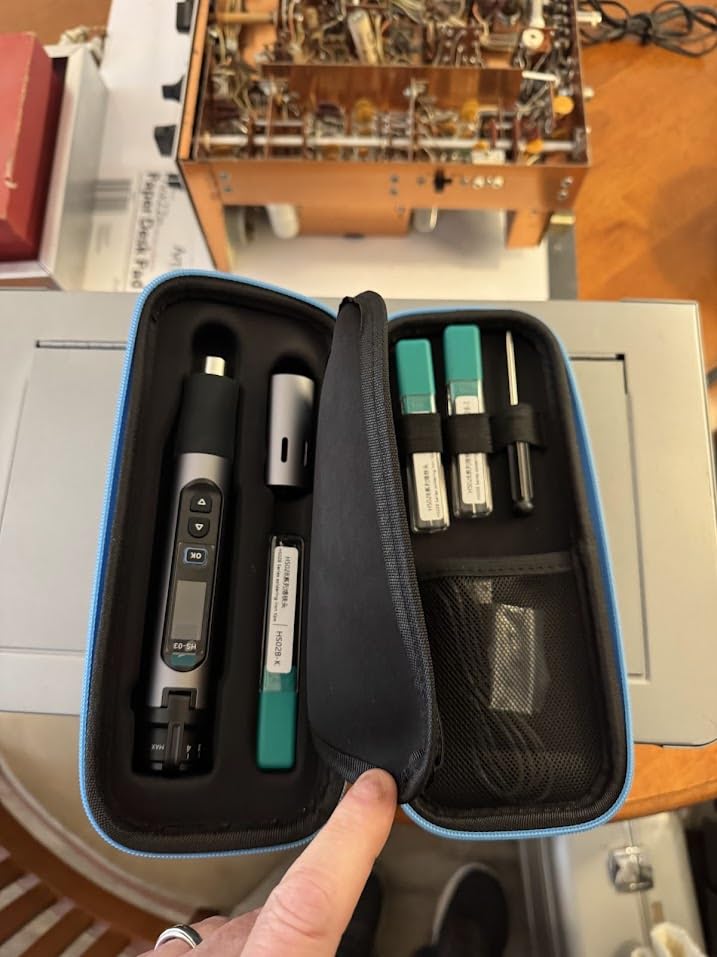 FNIRSI HS-03 Cordless Soldering Iron Kit, 2600mAh Battery, 3s Fast Heating | 212-842F, 5 Preset Temp Levels, Auto Sleep, 0.96 IPS Display Portable Soldering Iron kit for Electronics Repair, DIY & PCB customer photo 1