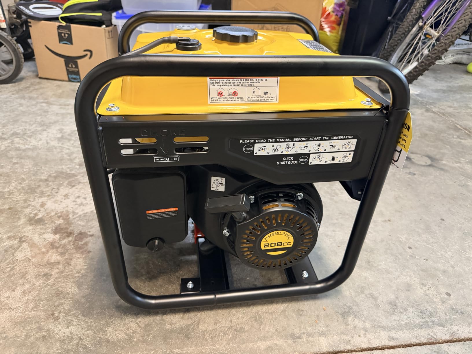4000W Gas-Powered Inverter Generator, 208cc, Portable for Camping customer photo 2
