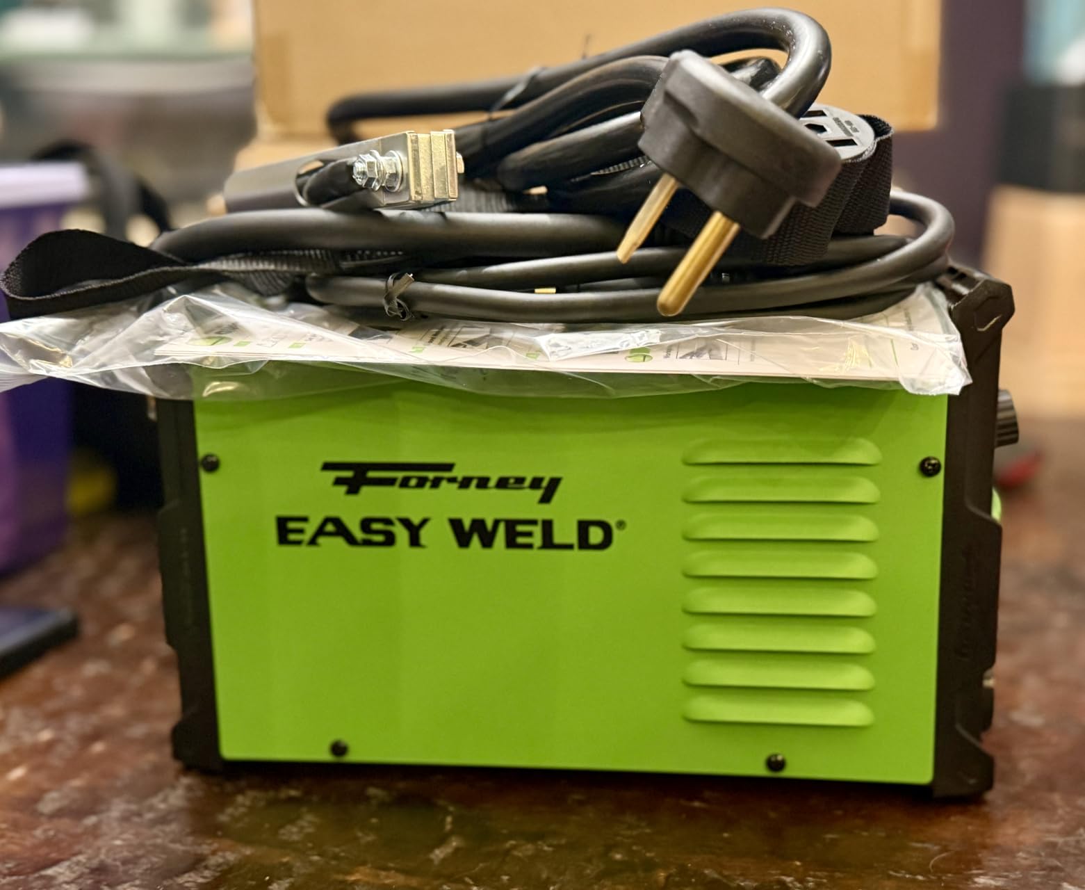 Forney Easy Weld 280 160 ST-i Dual Voltage Stick and TIG Welder | 160A inverter arc welding machine runs on 120V or 230V power. Portable design for home, farm, and jobsite use customer photo 1
