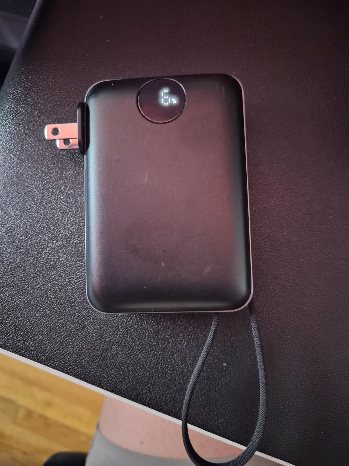 Portable Charger Power Bank 10000mAh, 45% Smaller Built-in Cables & AC Plug | 22.5W Fast Charging, 4-Device Charging, Travel Essential, for iPhone, iPad & Samsung Galaxy, Black customer photo 1