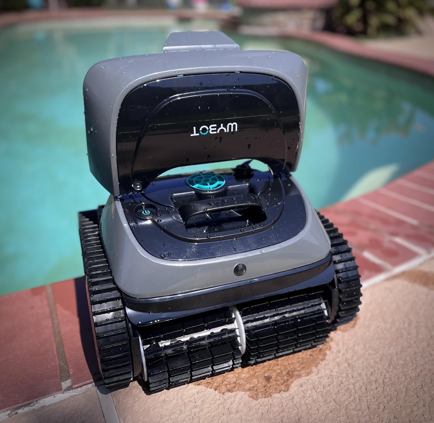 WYBOT C1 Cordless Robotic Pool Vacuum for Inground Pools, Professional | 4-in-1 Robotic Pool Cleaner for Above Ground Pool, 160 Mins Runtime, APP Control, Smart Navigation with Powerful Suction customer photo 2
