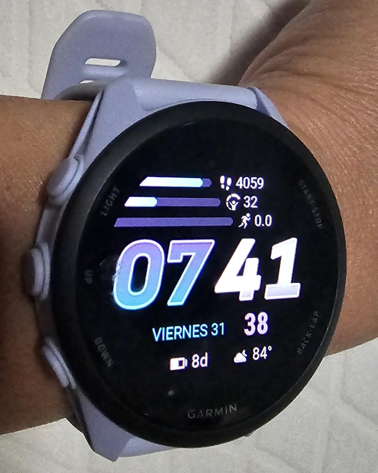 Garmin Forerunner® 70, 43mm, Tidal Blue customer photo 1